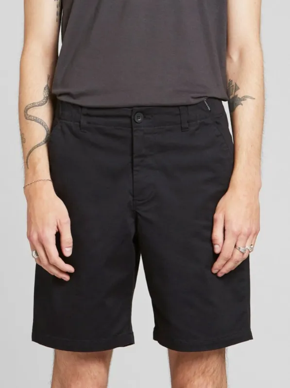 Organic Cotton Chino Shorts Nacka Black sold by Earthkind