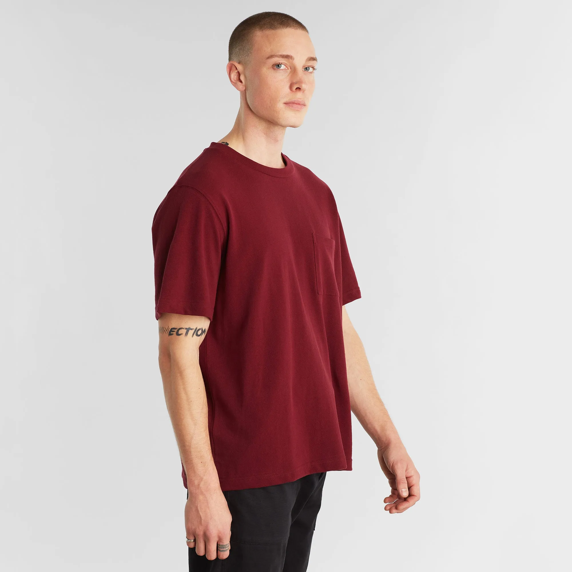 Gustavsberg Organic Cotton T-shirt Burgundy sold by Earthkind product image thumbnail 5