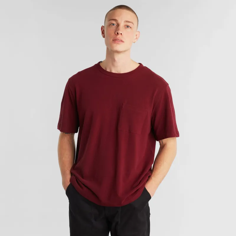Gustavsberg Organic Cotton T-shirt Burgundy sold by Earthkind