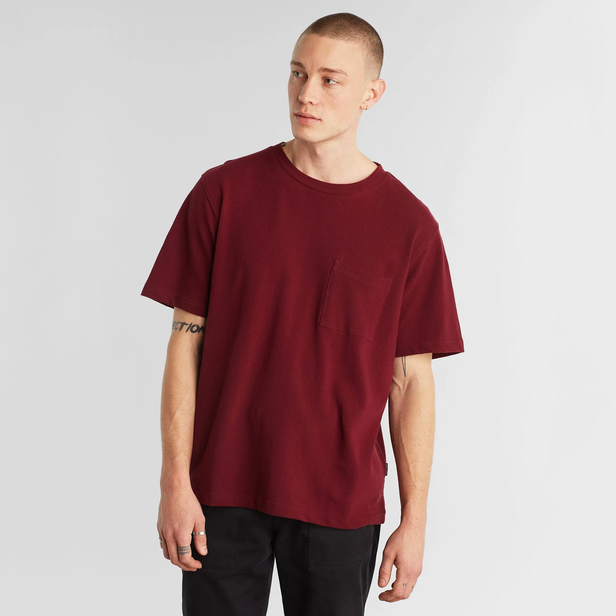 Gustavsberg Organic Cotton T-shirt Burgundy sold by Earthkind product image thumbnail 4