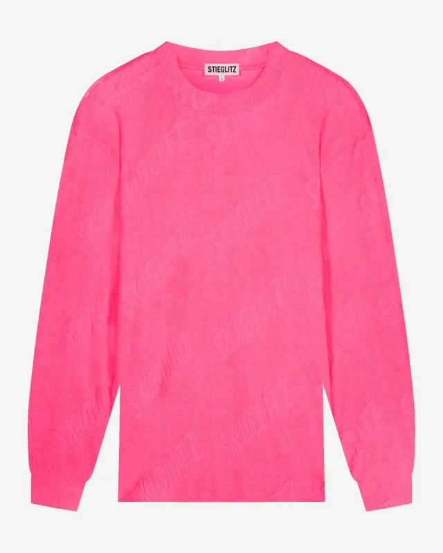Frieda Terry Longsleeve | Pink sold by Stieglitz