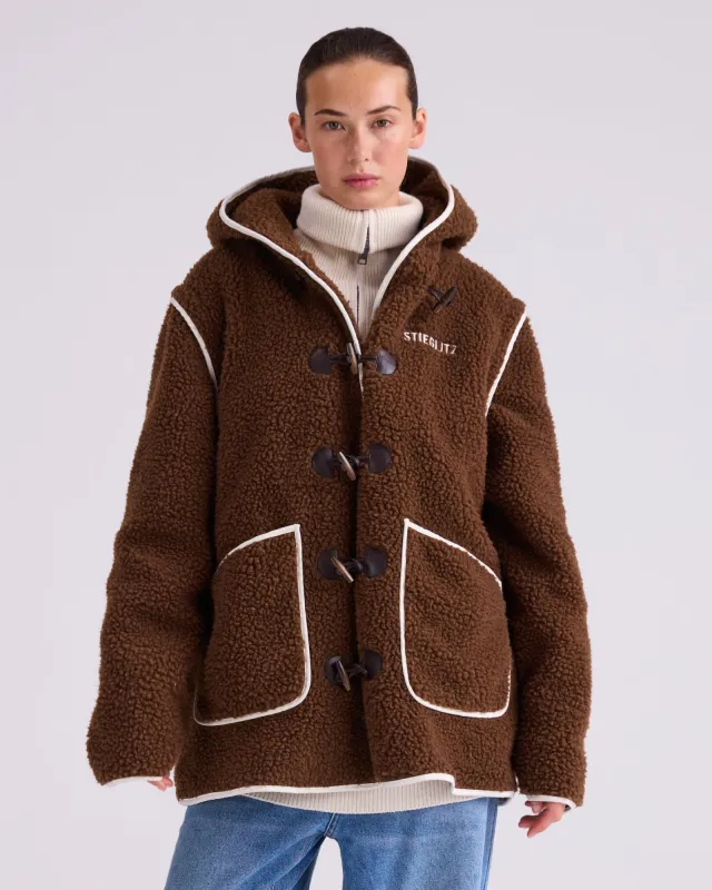 Alis Teddy Jacket | Brown sold by Stieglitz