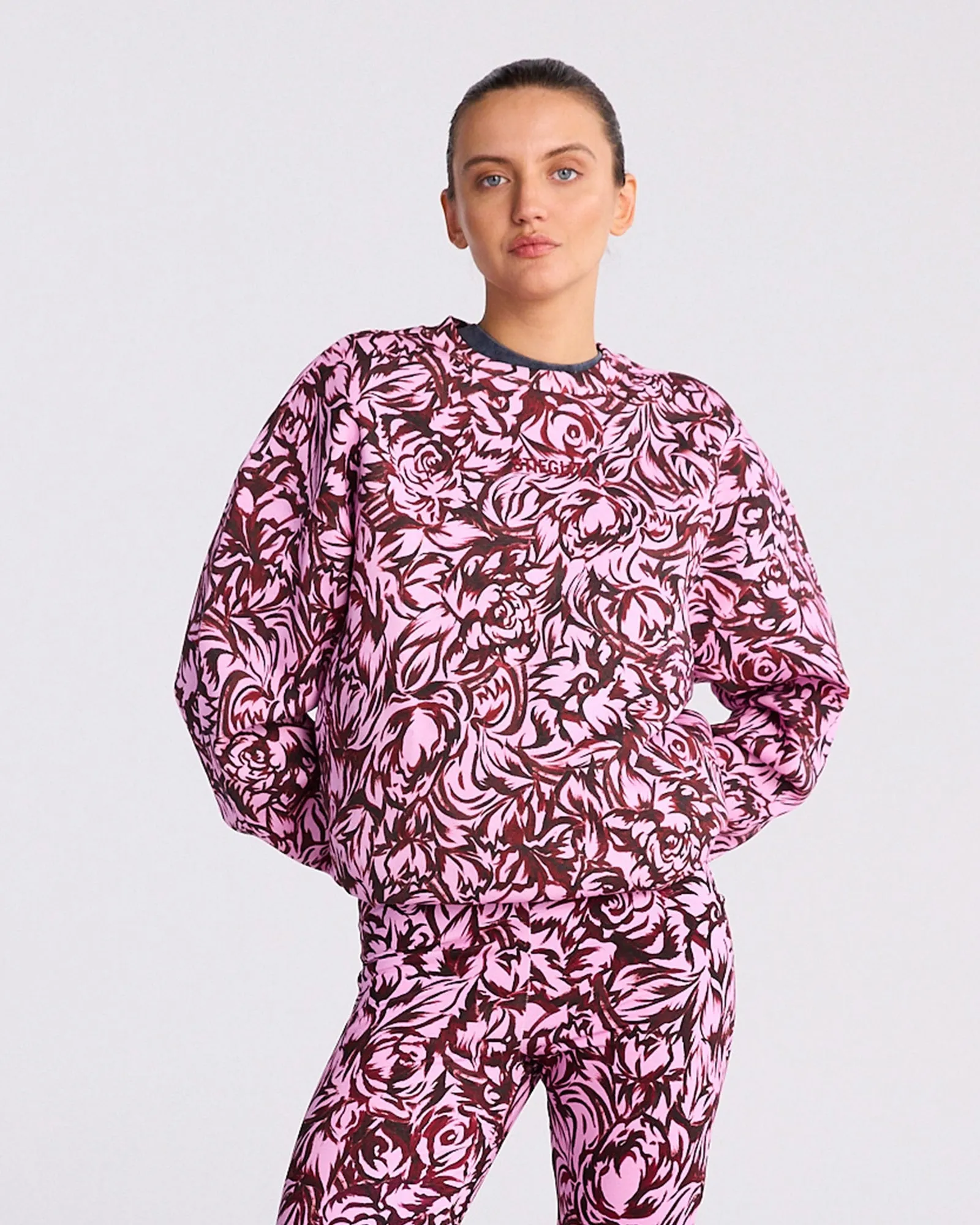 Chaline Sweater | Pink sold by Stieglitz