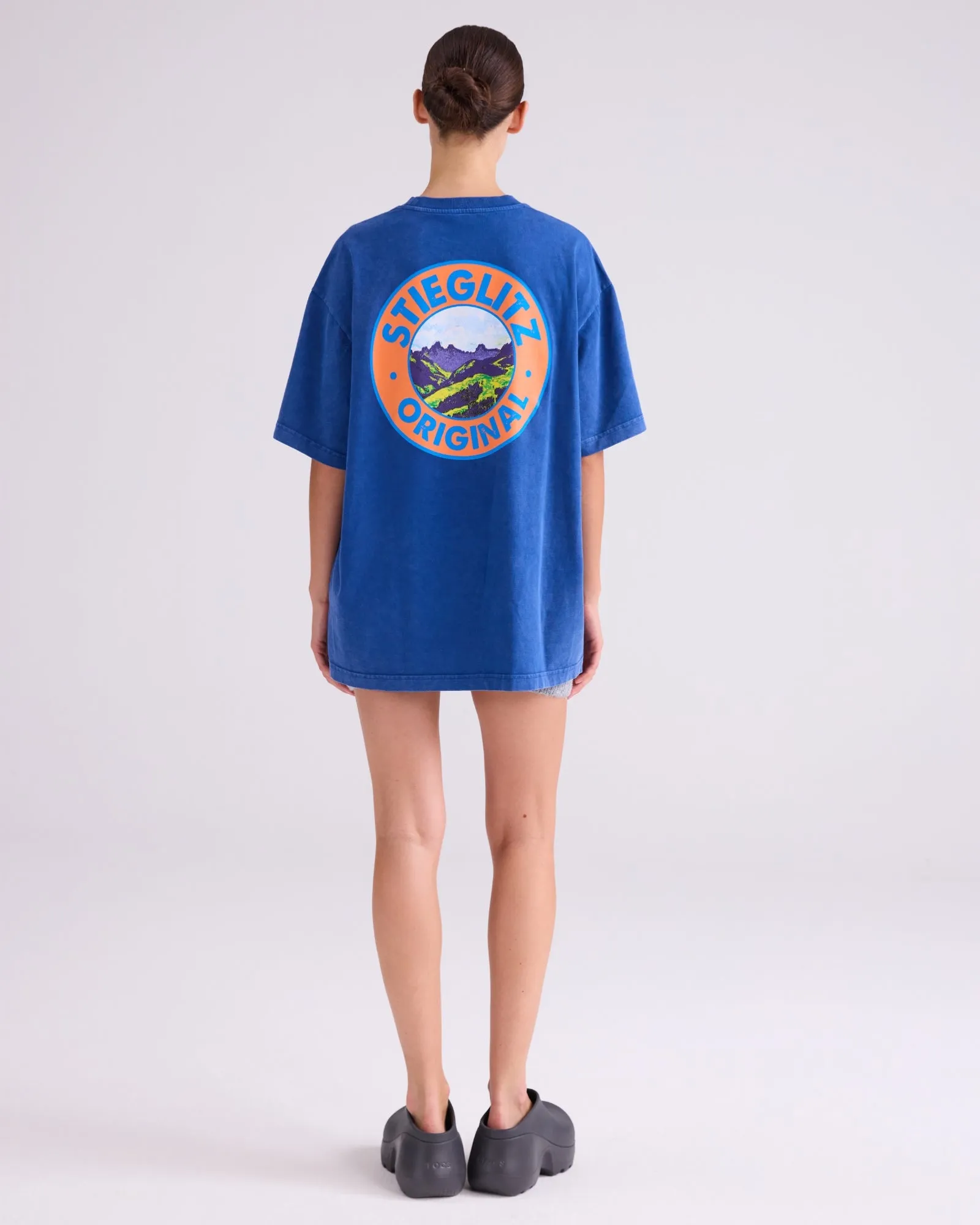 Reya Oversized T-shirt | Blue sold by Stieglitz product image thumbnail 4
