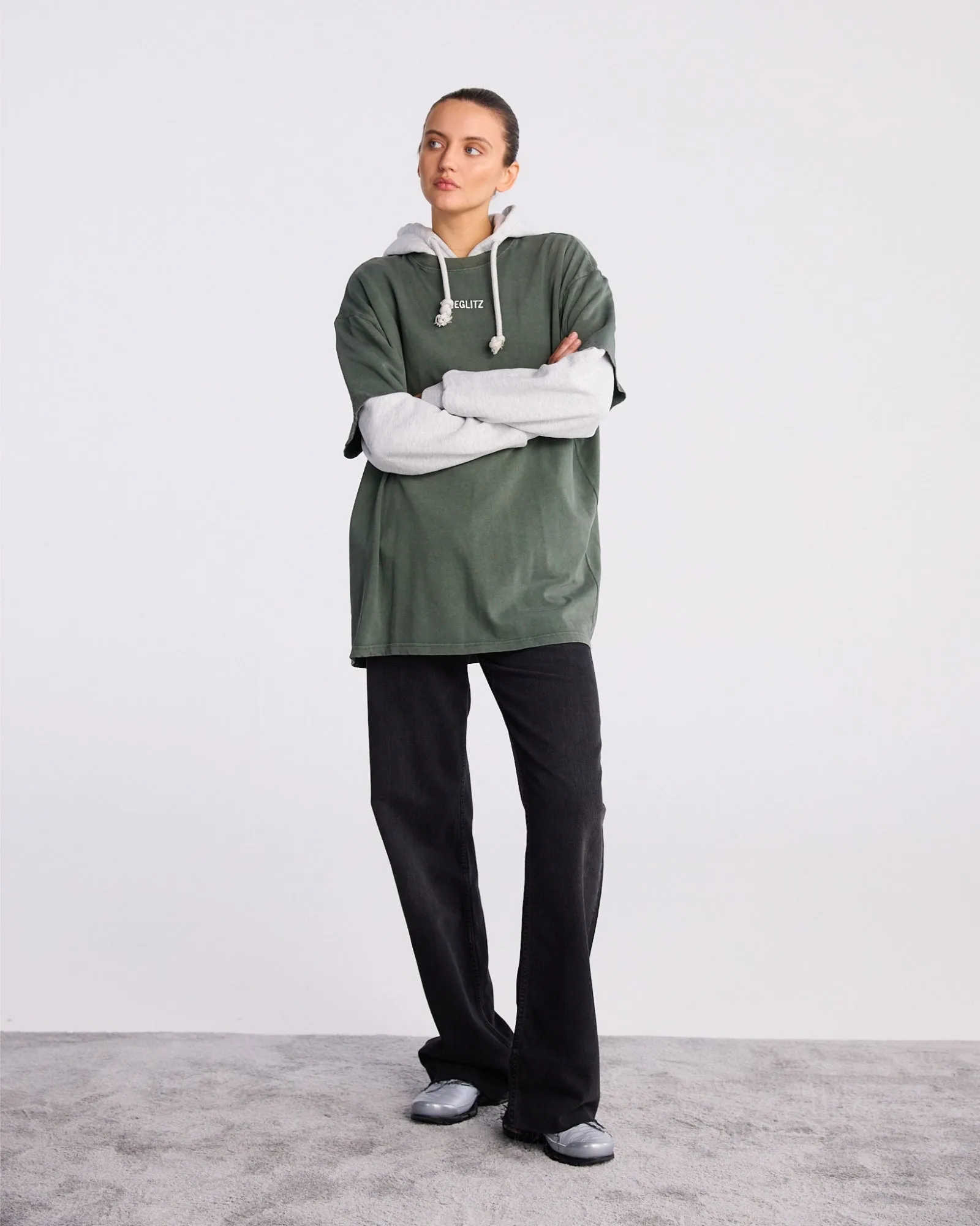 Basic Worn Out T-shirt | Green sold by Stieglitz product image thumbnail 3