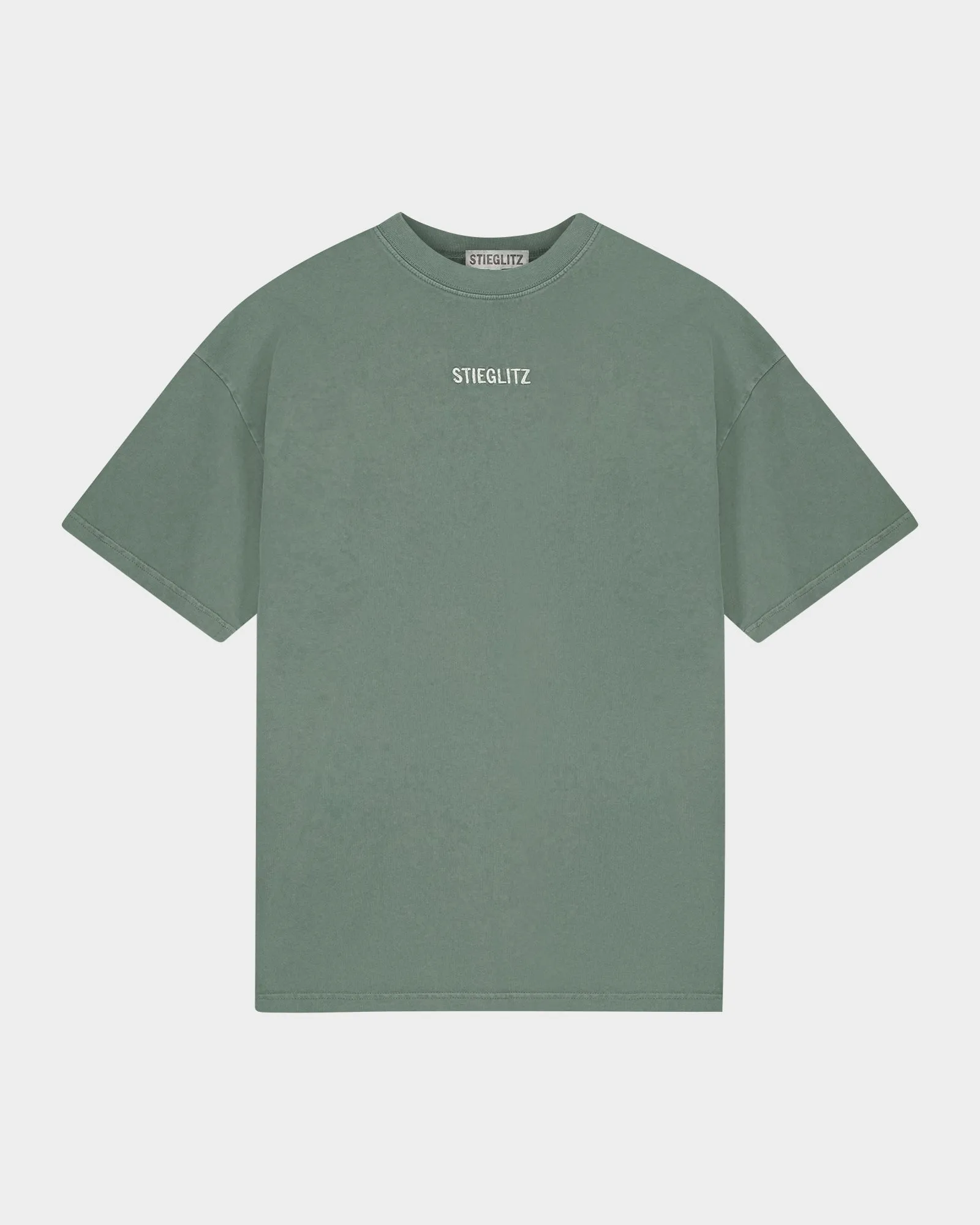 Basic Worn Out T-shirt | Green sold by Stieglitz