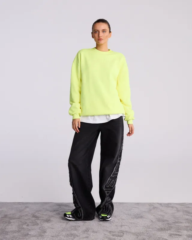 Basic Worn out Sweater | Yellow made by Stieglitz