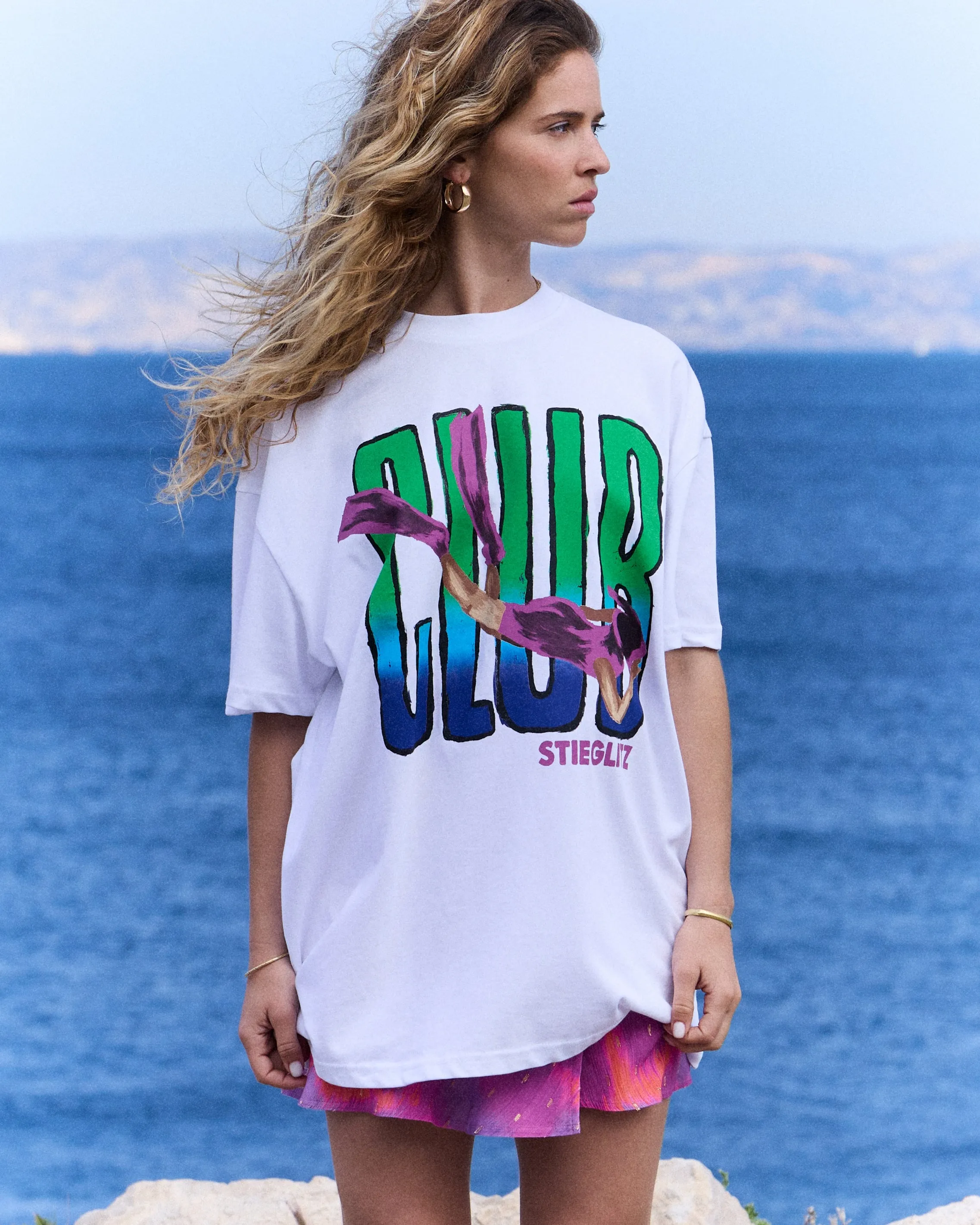 Martine Oversized T-shirt | White sold by Stieglitz product image thumbnail 3