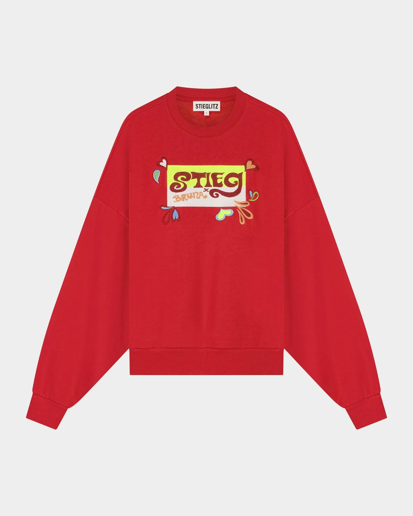 Beirut Oversized Sweater | Red sold by Stieglitz