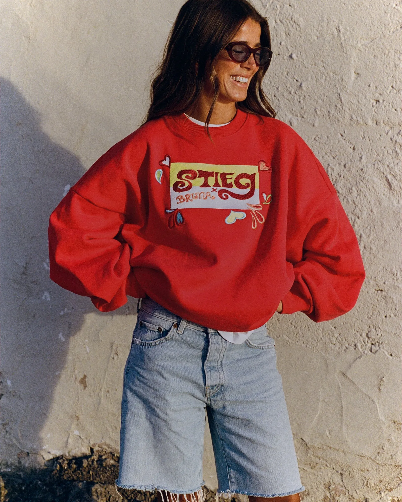 Beirut Oversized Sweater | Red sold by Stieglitz product image thumbnail 3