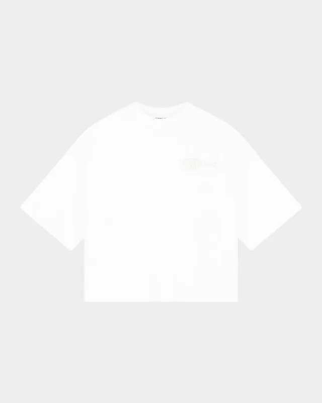 Tin Oversized Boxy T-shirt | White sold by Stieglitz