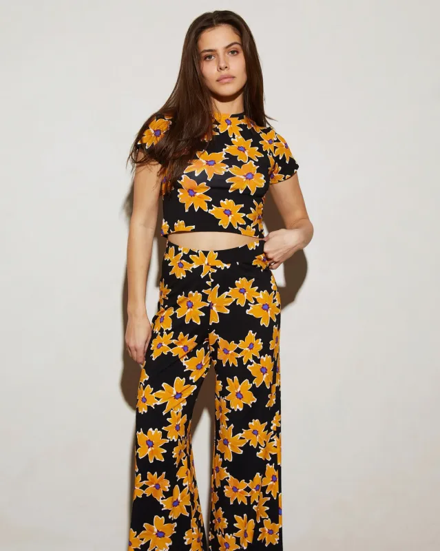 Alicia Cropped Top | Yellow sold by Stieglitz