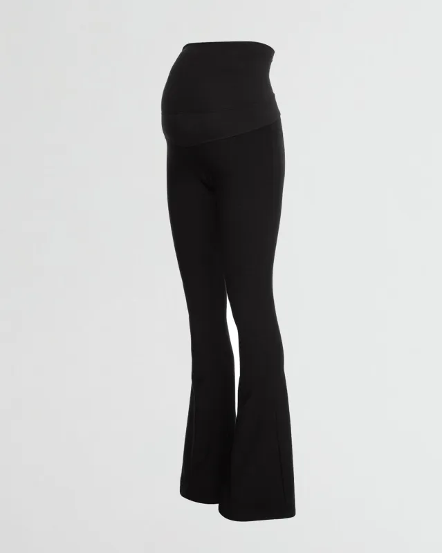 NOS Stieg Maternity Flared Leggings | Black made by Stieglitz