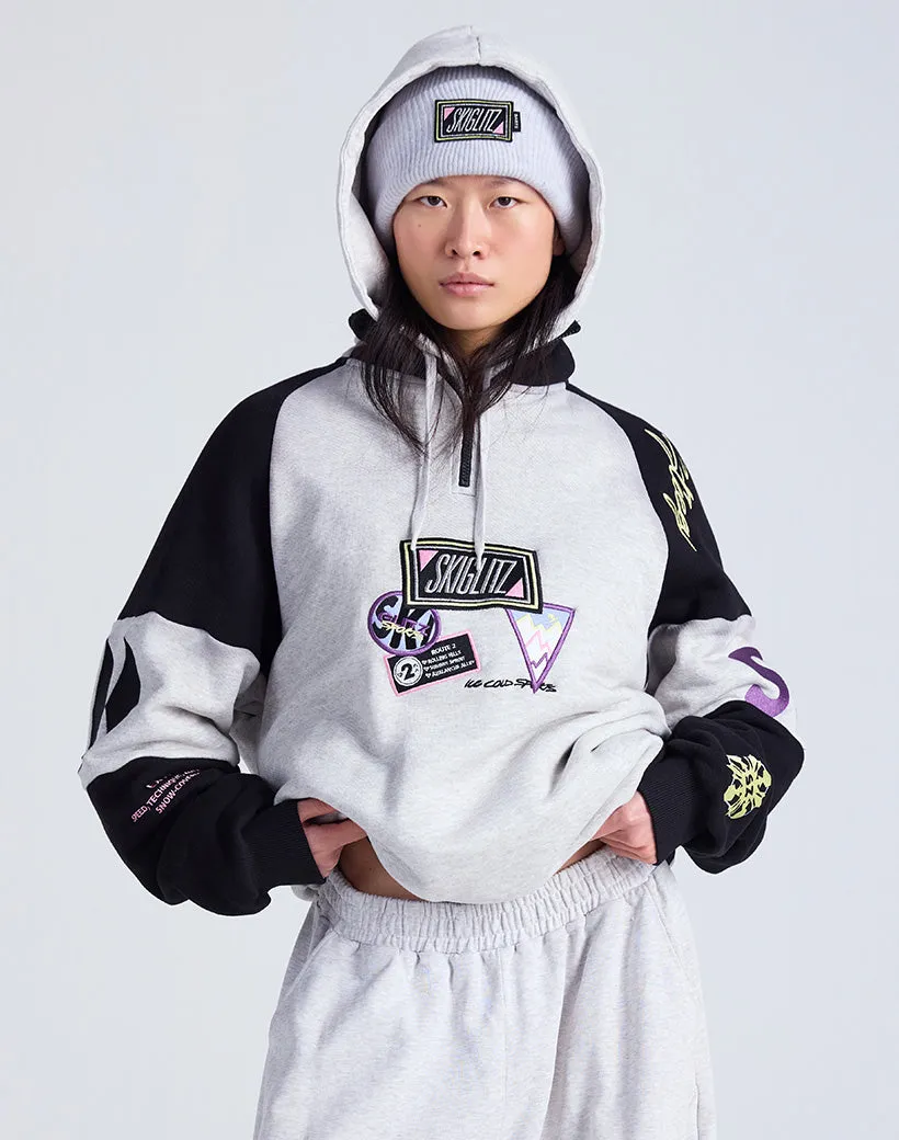 Carli Zip Up Sweater | Melange grey sold by Stieglitz product image thumbnail 4