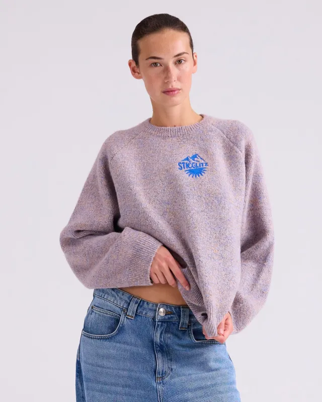 Melicia Jumper | Purple melange made by Stieglitz