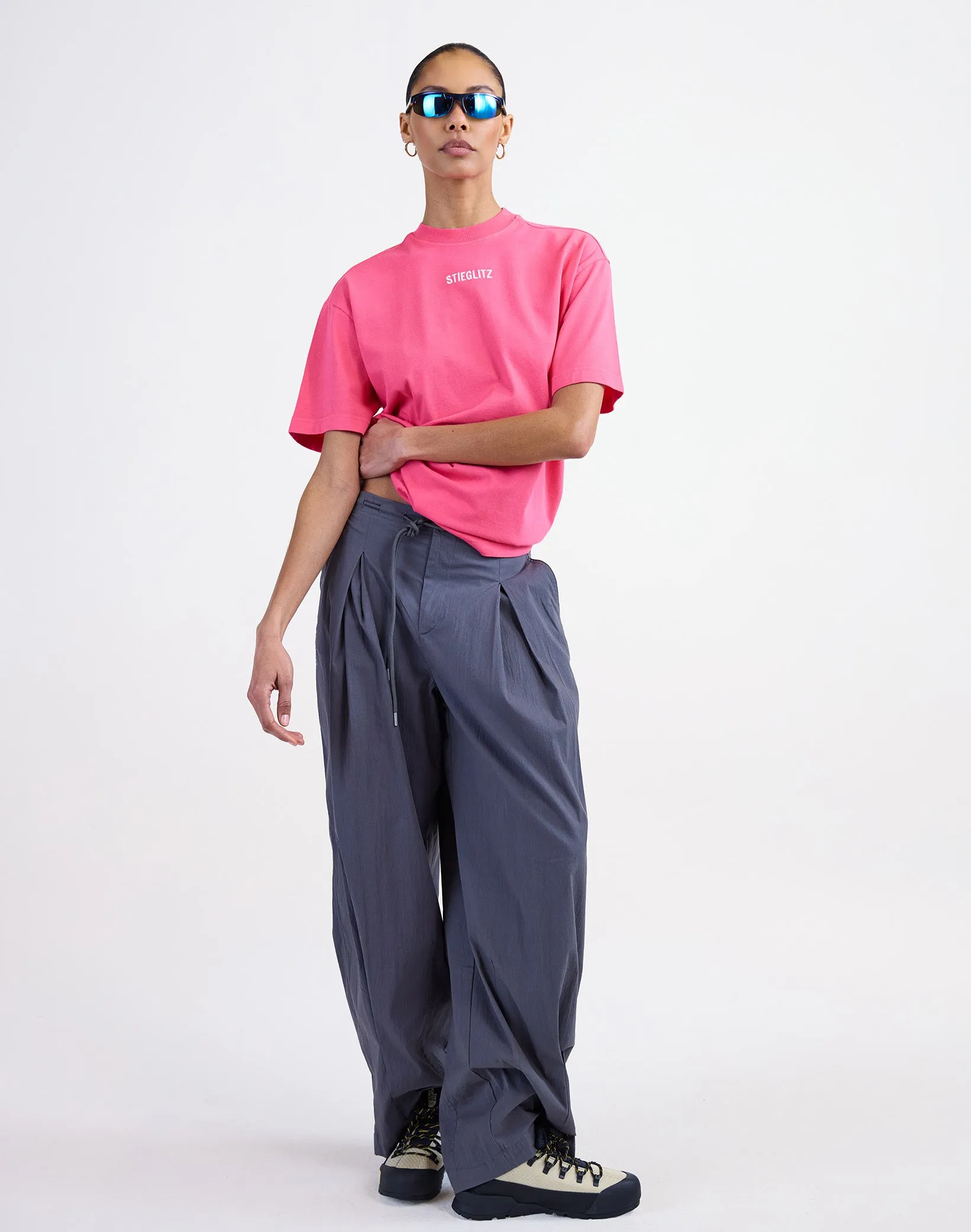 Basic Worn-out Oversized T-shirt | Pink sold by Stieglitz product image thumbnail 2