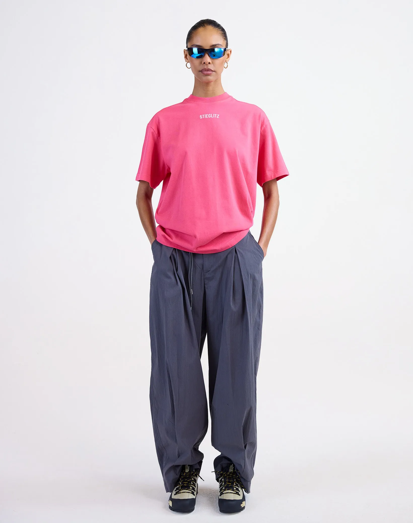 Basic Worn-out Oversized T-shirt | Pink sold by Stieglitz product image thumbnail 4
