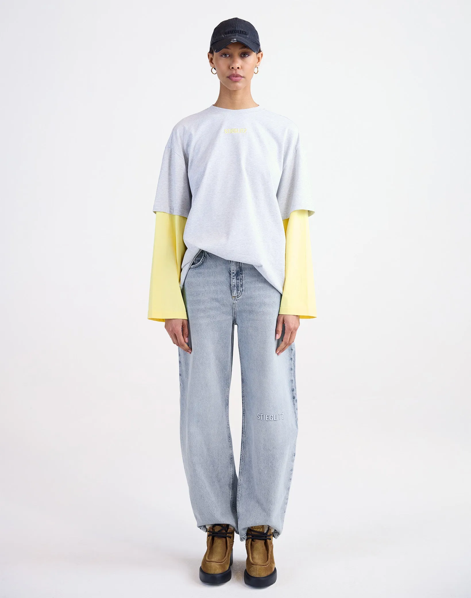 Stan Skate Double Longsleeve | Yellow sold by Stieglitz product image thumbnail 4