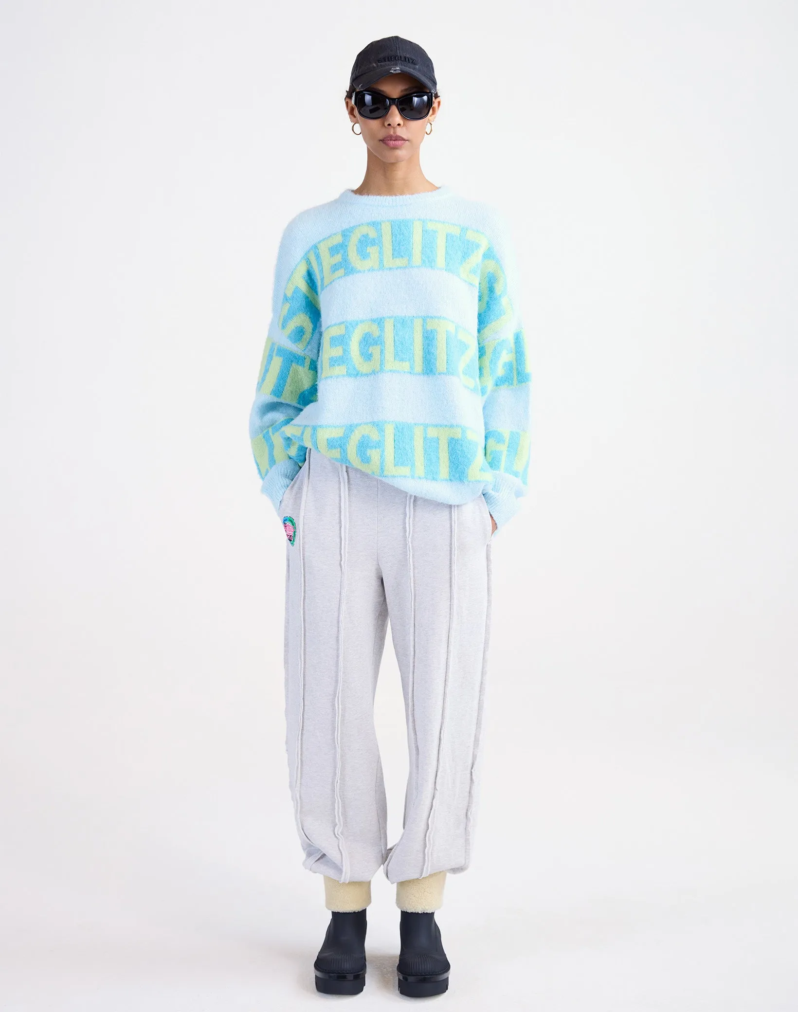 Keisa Knitted Sweater | Blue sold by Stieglitz product image thumbnail 2