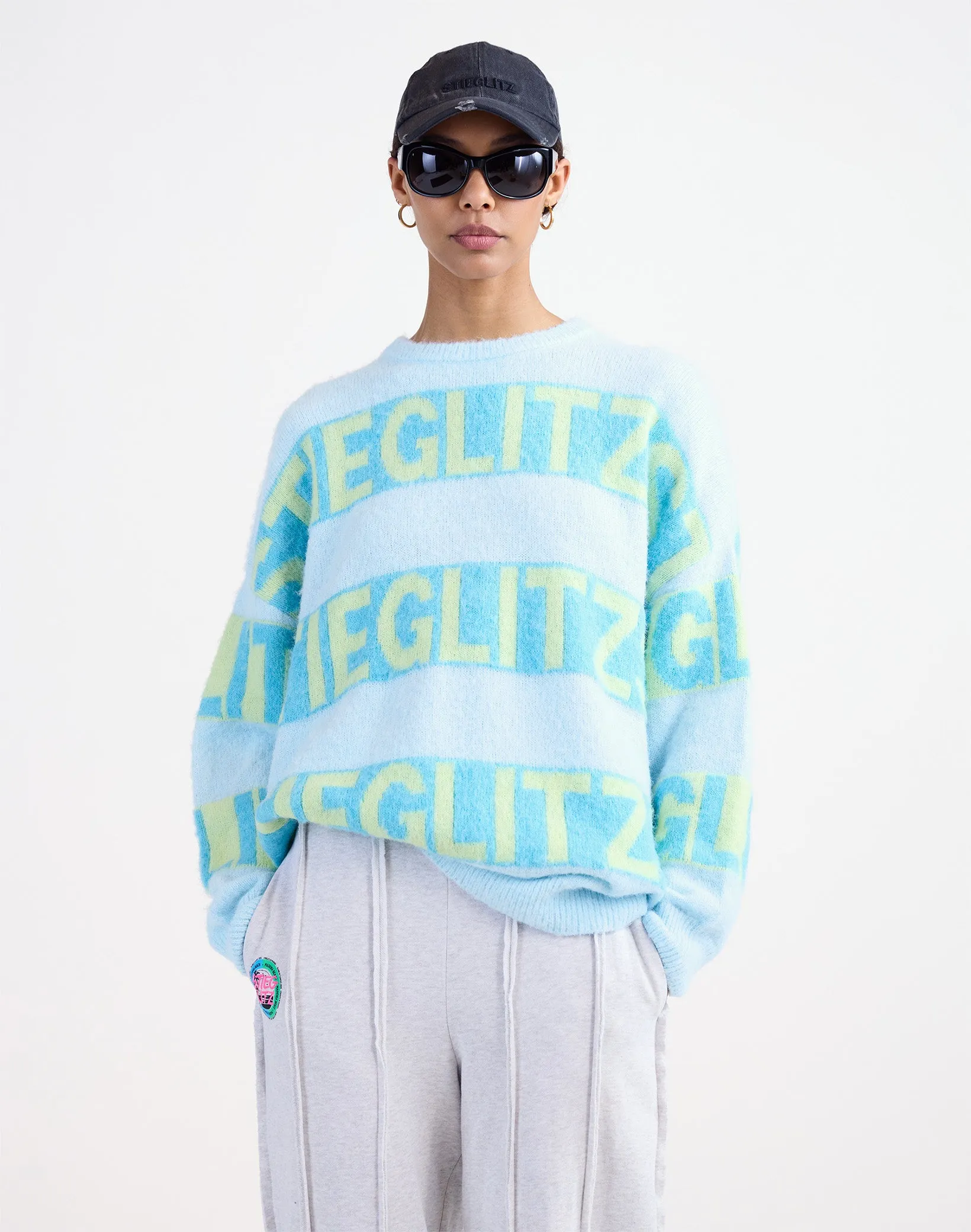 Keisa Knitted Sweater | Blue sold by Stieglitz product image thumbnail 4