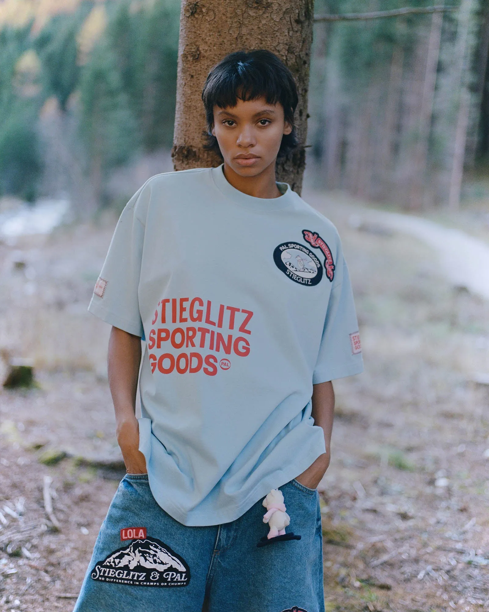 Jaimey Oversized T-shirt | Blue sold by Stieglitz product image thumbnail 4