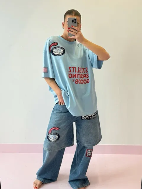 Jaimey Oversized T-shirt | Blue sold by Stieglitz product image thumbnail 3