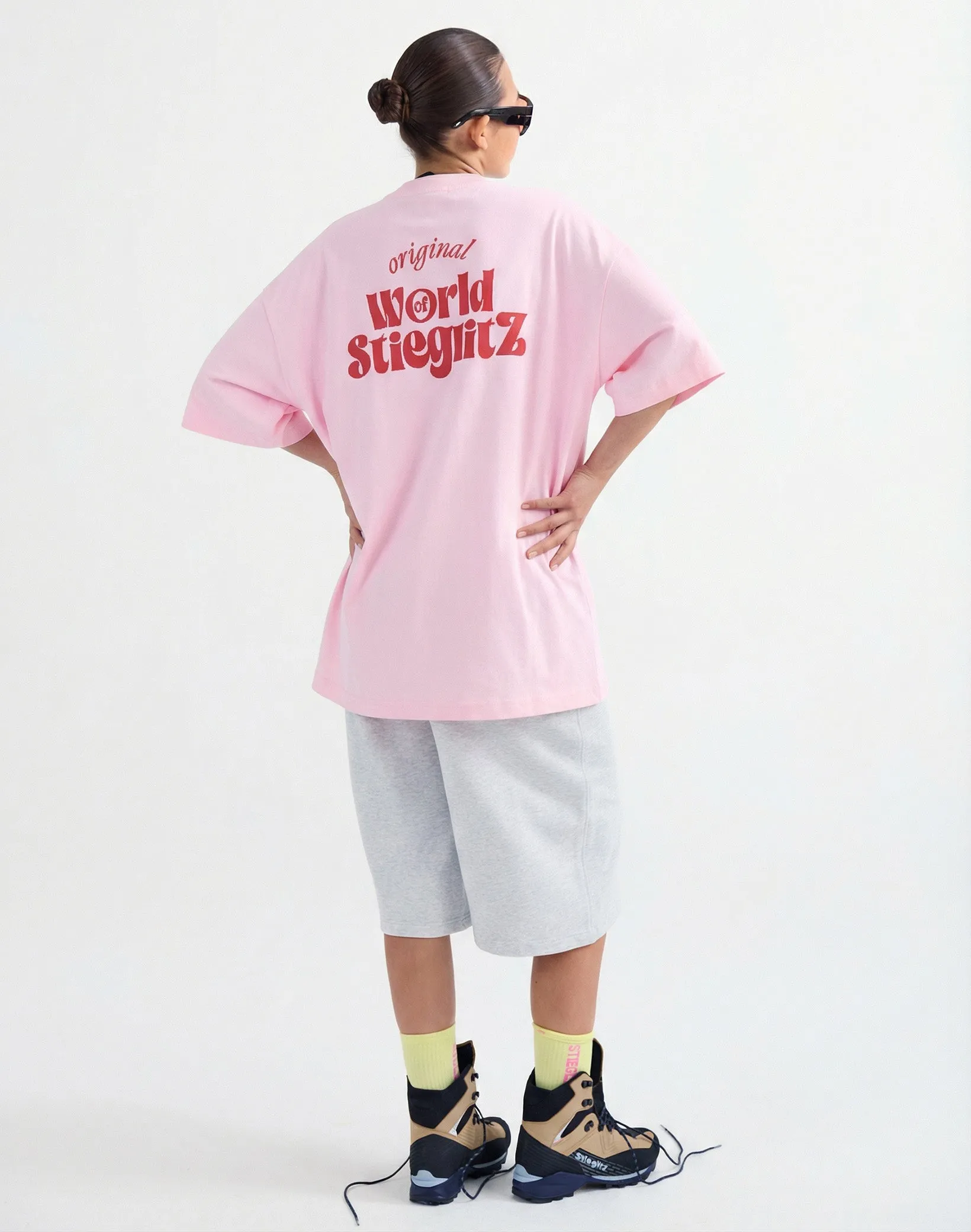 World Of Stieg Oversized T-shirt | Pink sold by Stieglitz