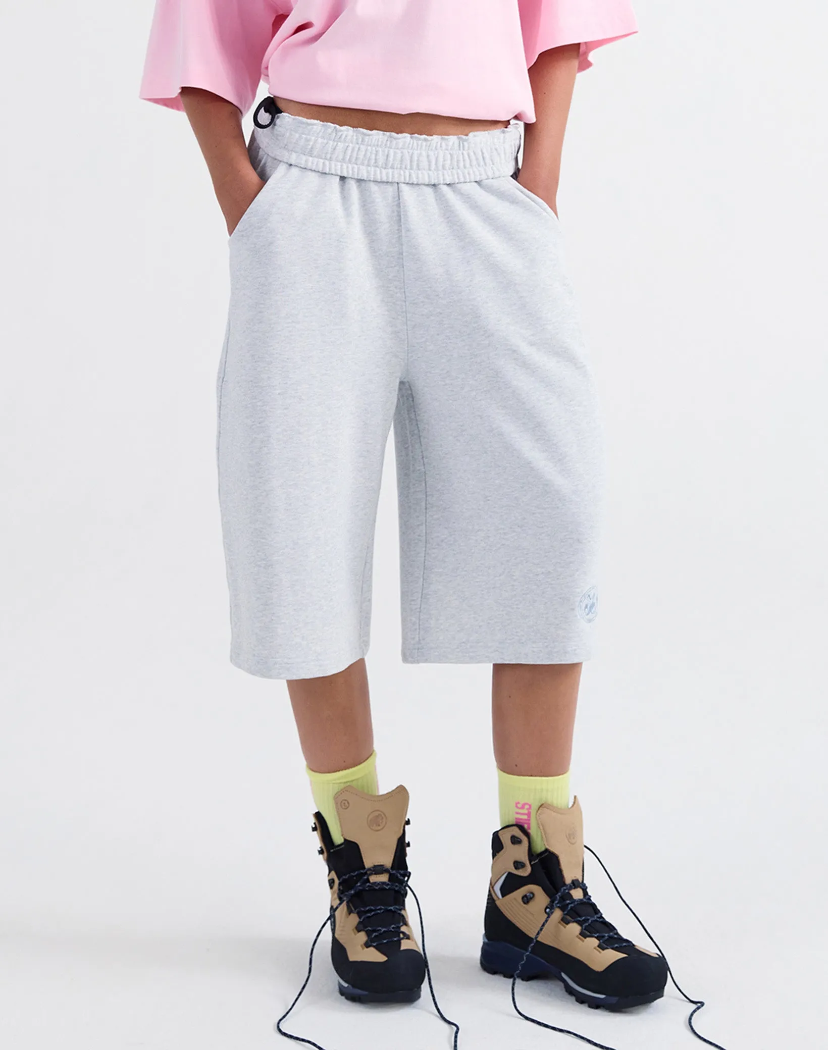 Kayo Shorts | Melange grey sold by Stieglitz
