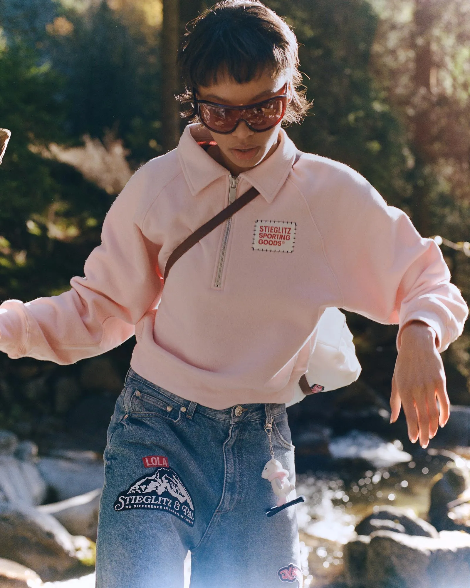 Lola Half Zip | Pink sold by Stieglitz product image thumbnail 2