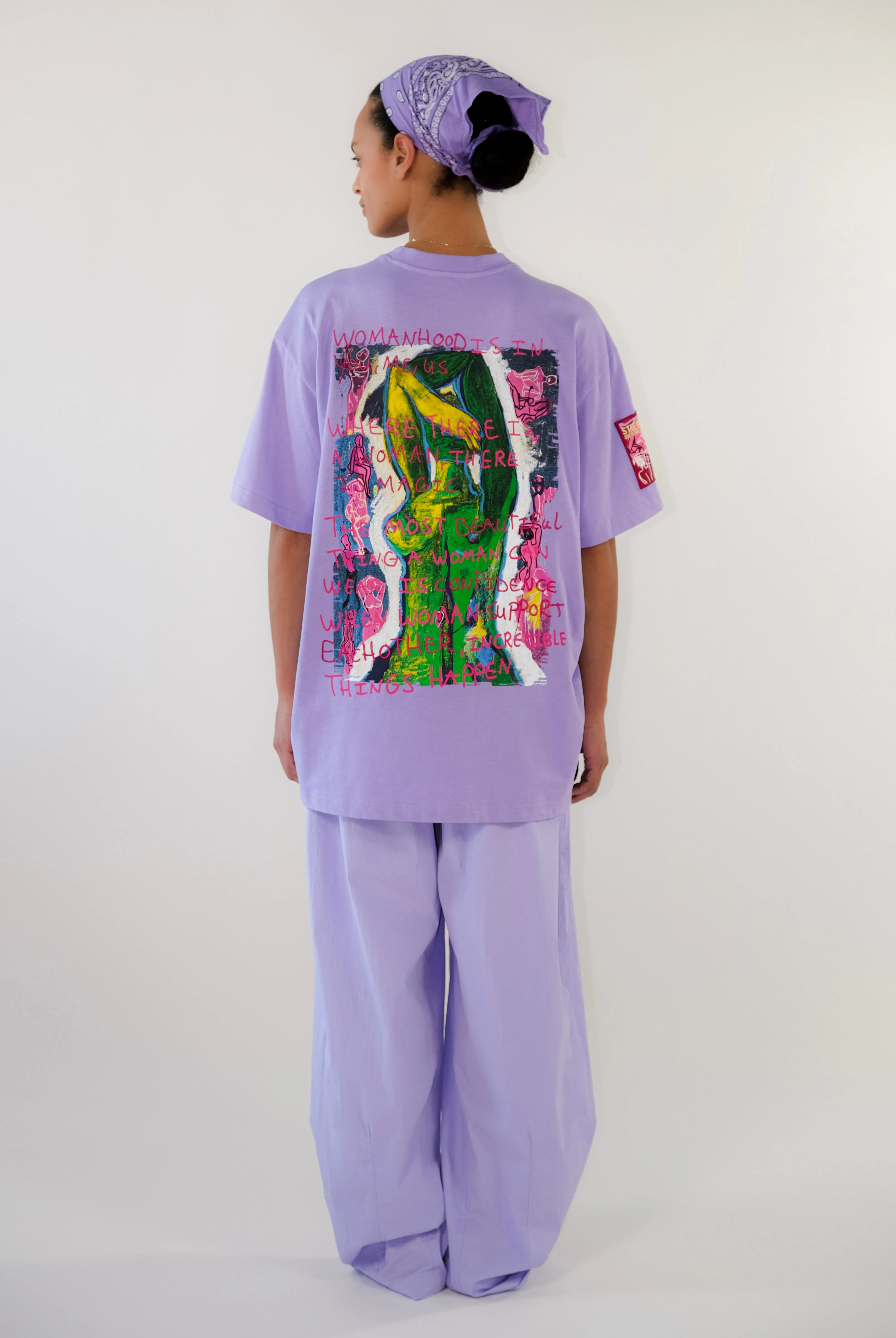 Sadé Oversized T-shirt | Purple sold by Stieglitz product image thumbnail 2