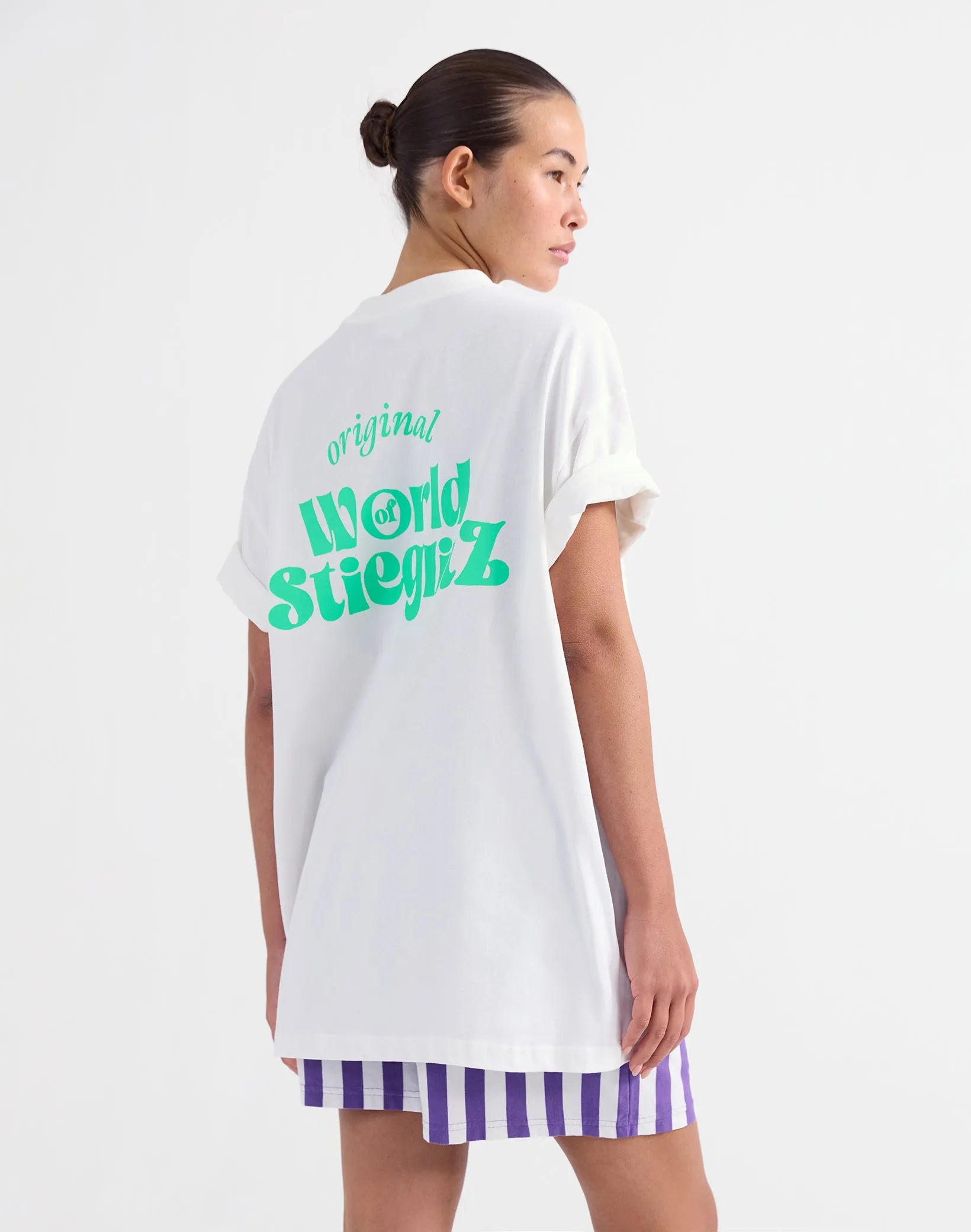 World Of Stieg Oversized T-shirt | Beige sold by Stieglitz