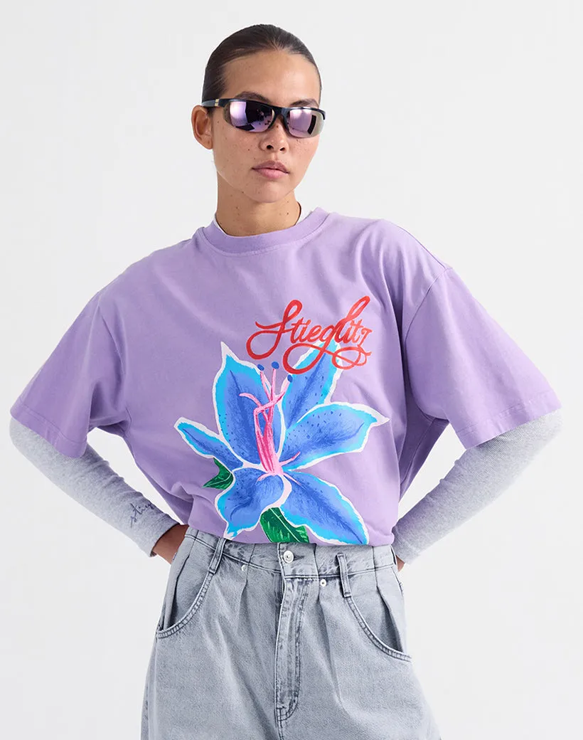 Claudia Oversized T-shirt | Purple sold by Stieglitz