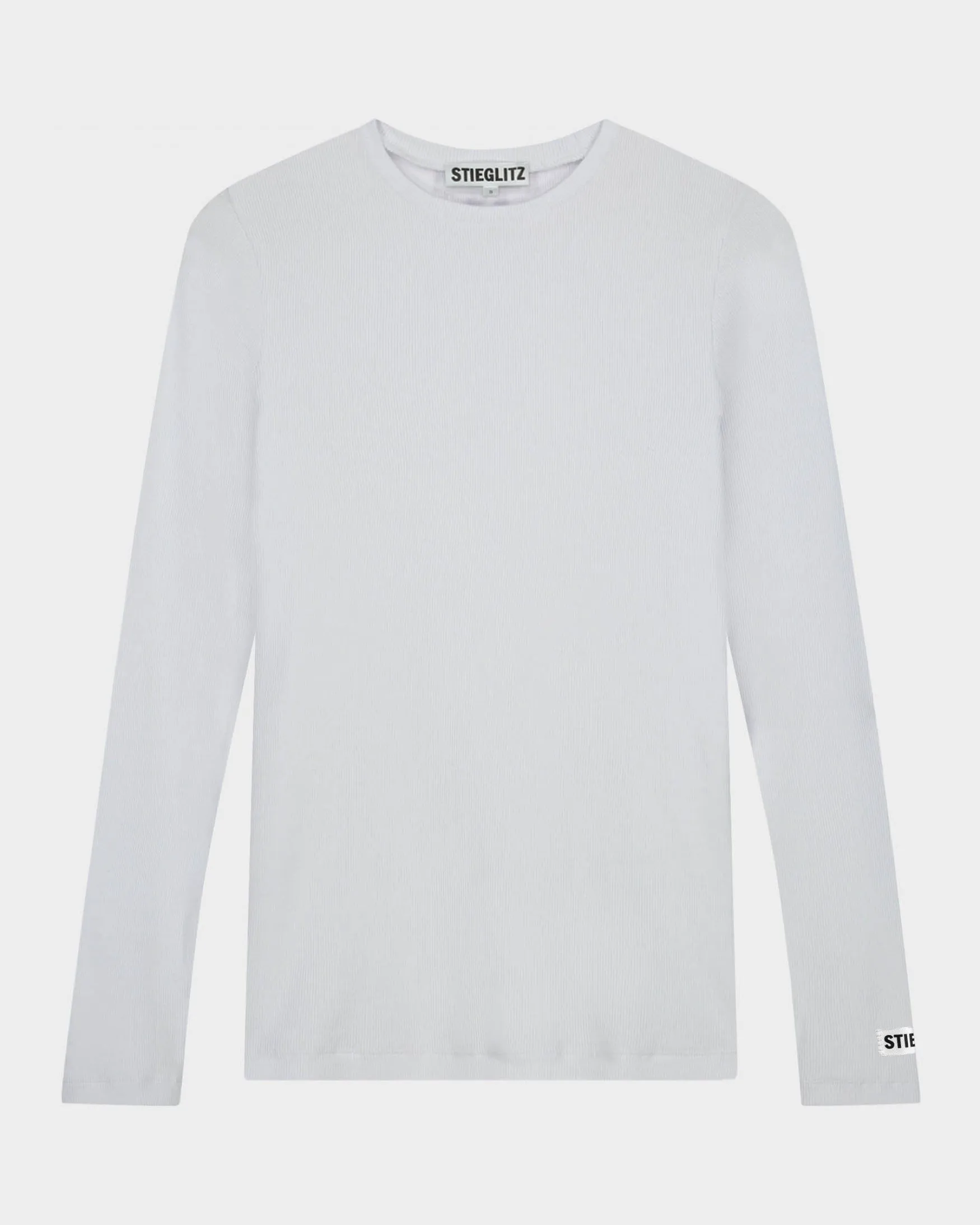 Basic Longsleeve Top | White sold by Stieglitz