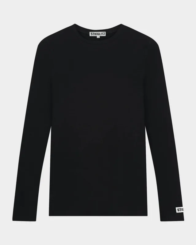 Basic Longsleeve Top | Black made by Stieglitz