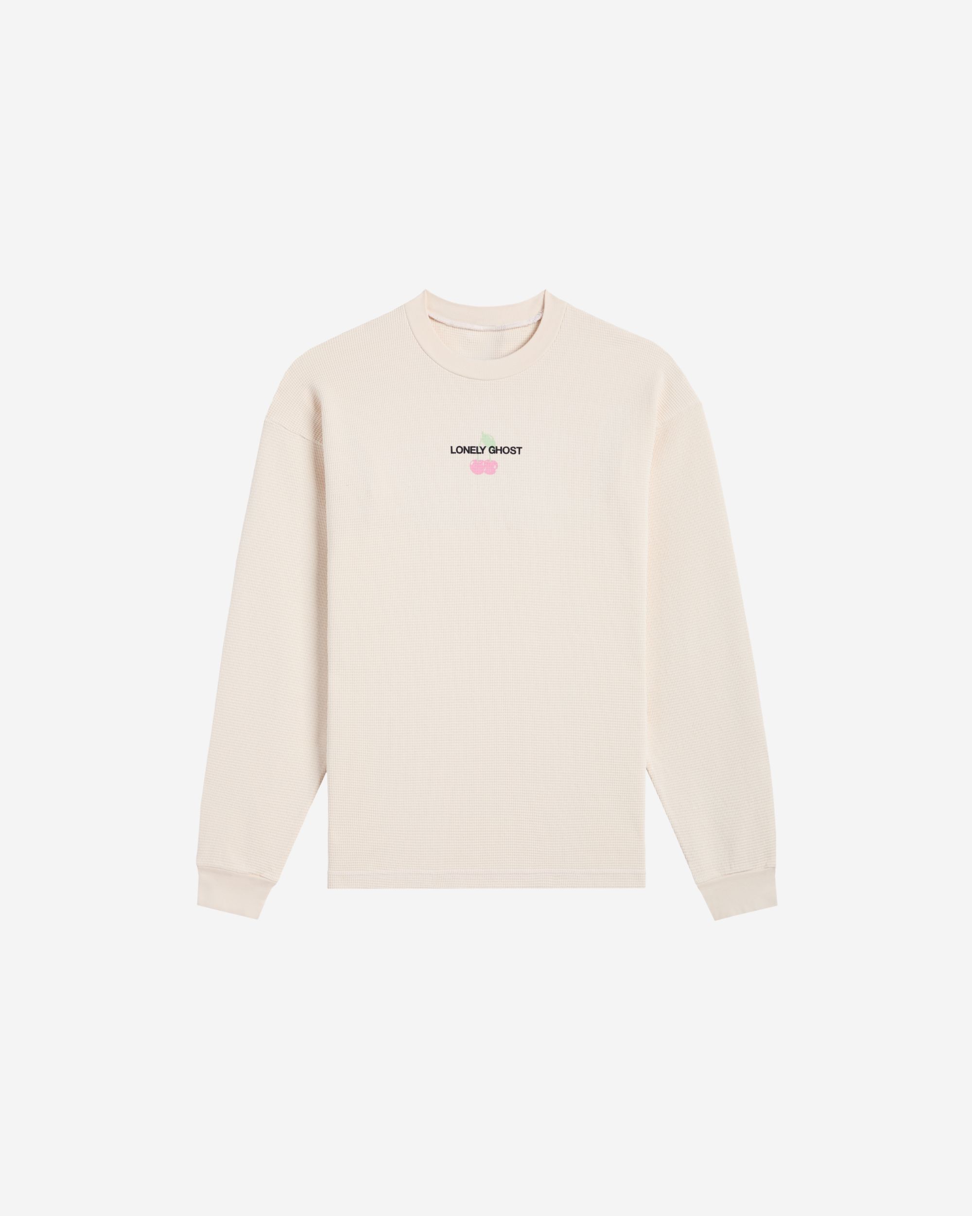 Cherries Thermal Long Sleeve Top sold by Lonely Ghost