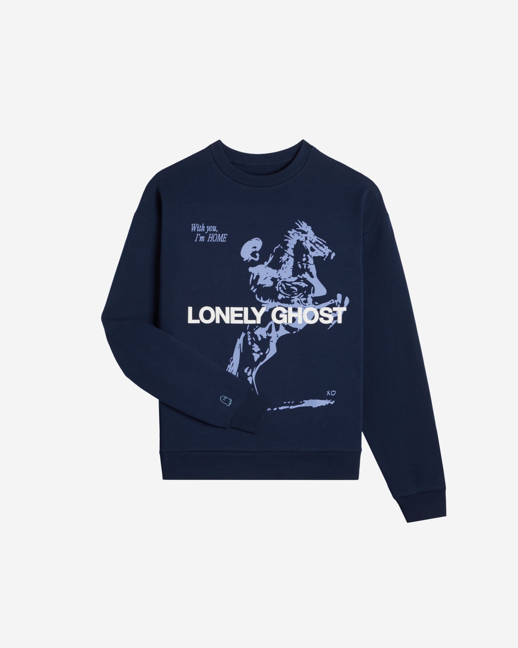 Feel Like Home Heavyweight Crewneck Sweater sold by Lonely Ghost product image thumbnail 2
