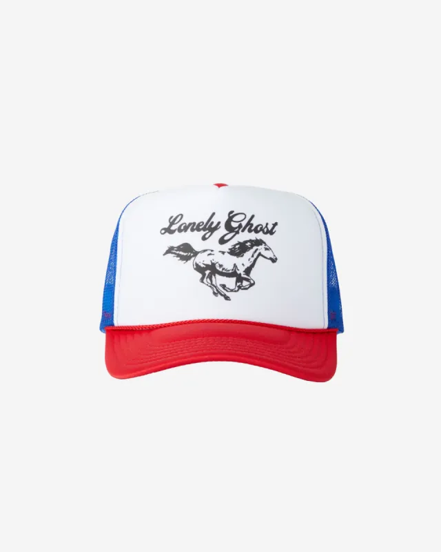 Lonely Road Stallion Trucker Hat sold by Lonely Ghost