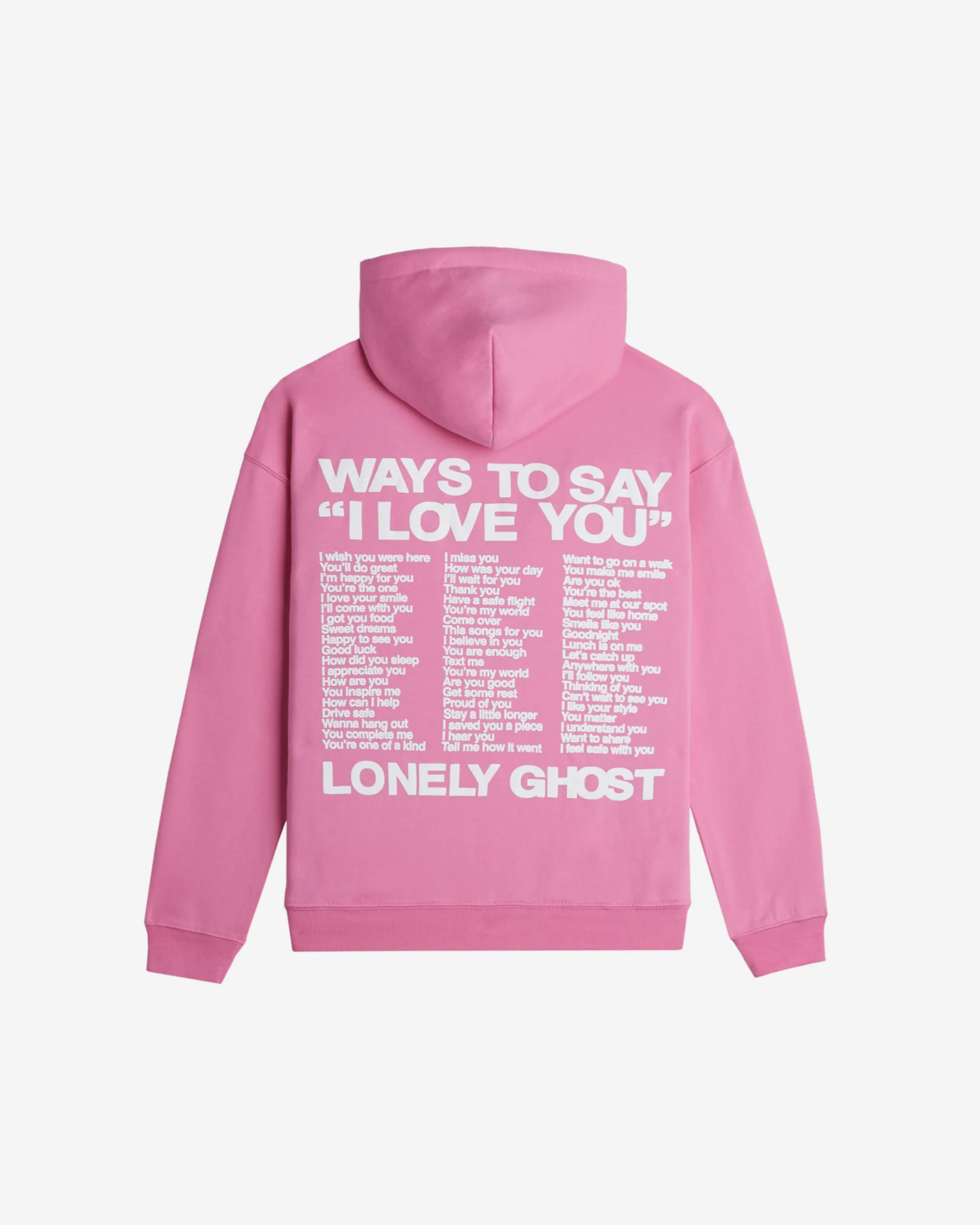 Ways To Say ILY Hoodie sold by Lonely Ghost product image thumbnail 2