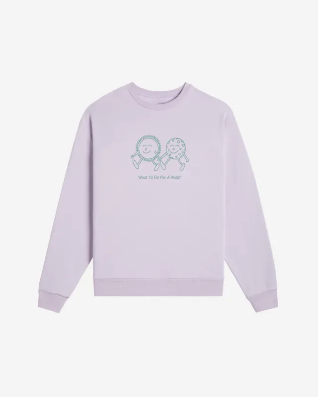 Go For a Walk Crewneck Sweater sold by Lonely Ghost