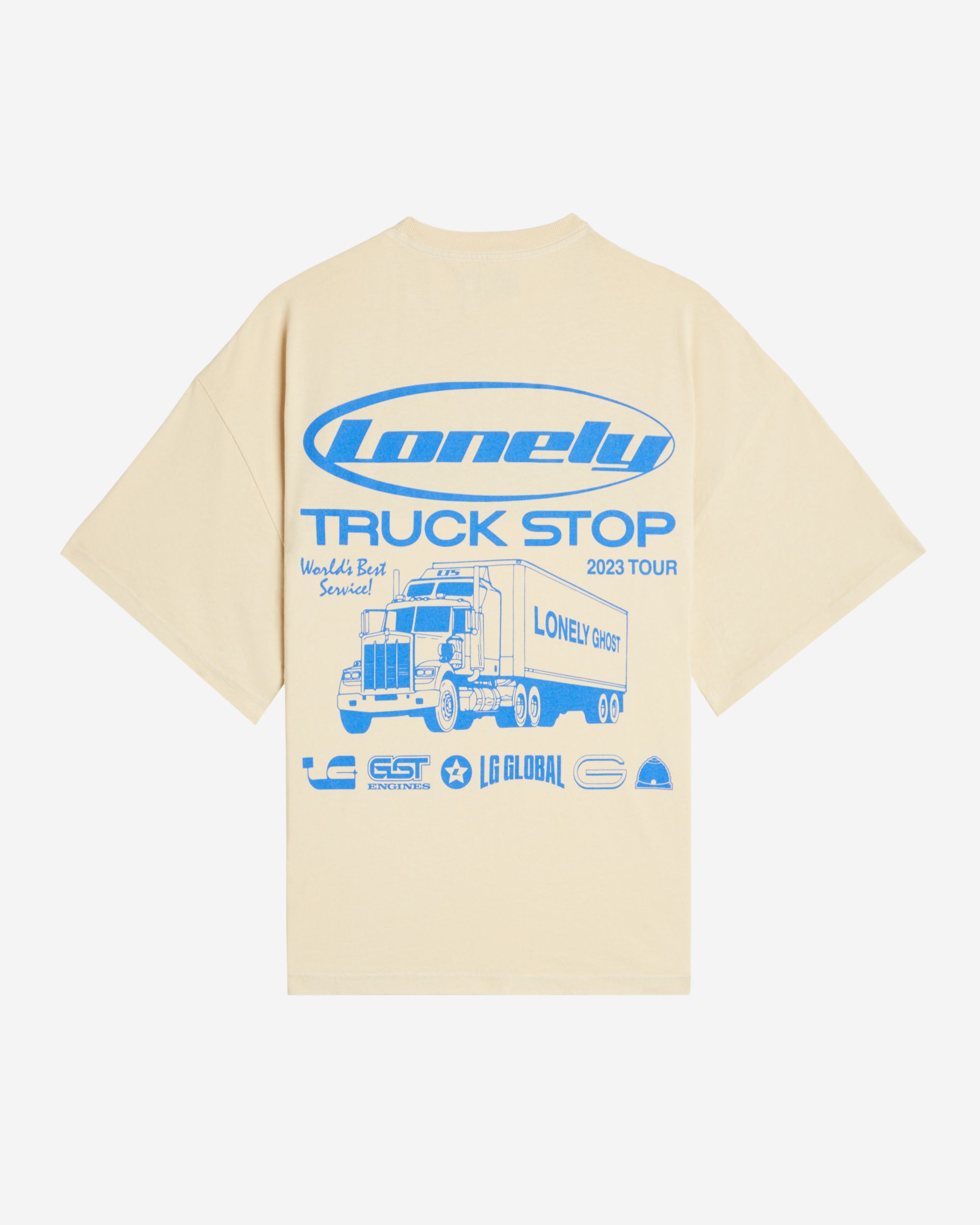 Lonely Road Trucker Boxy Tee sold by Lonely Ghost
