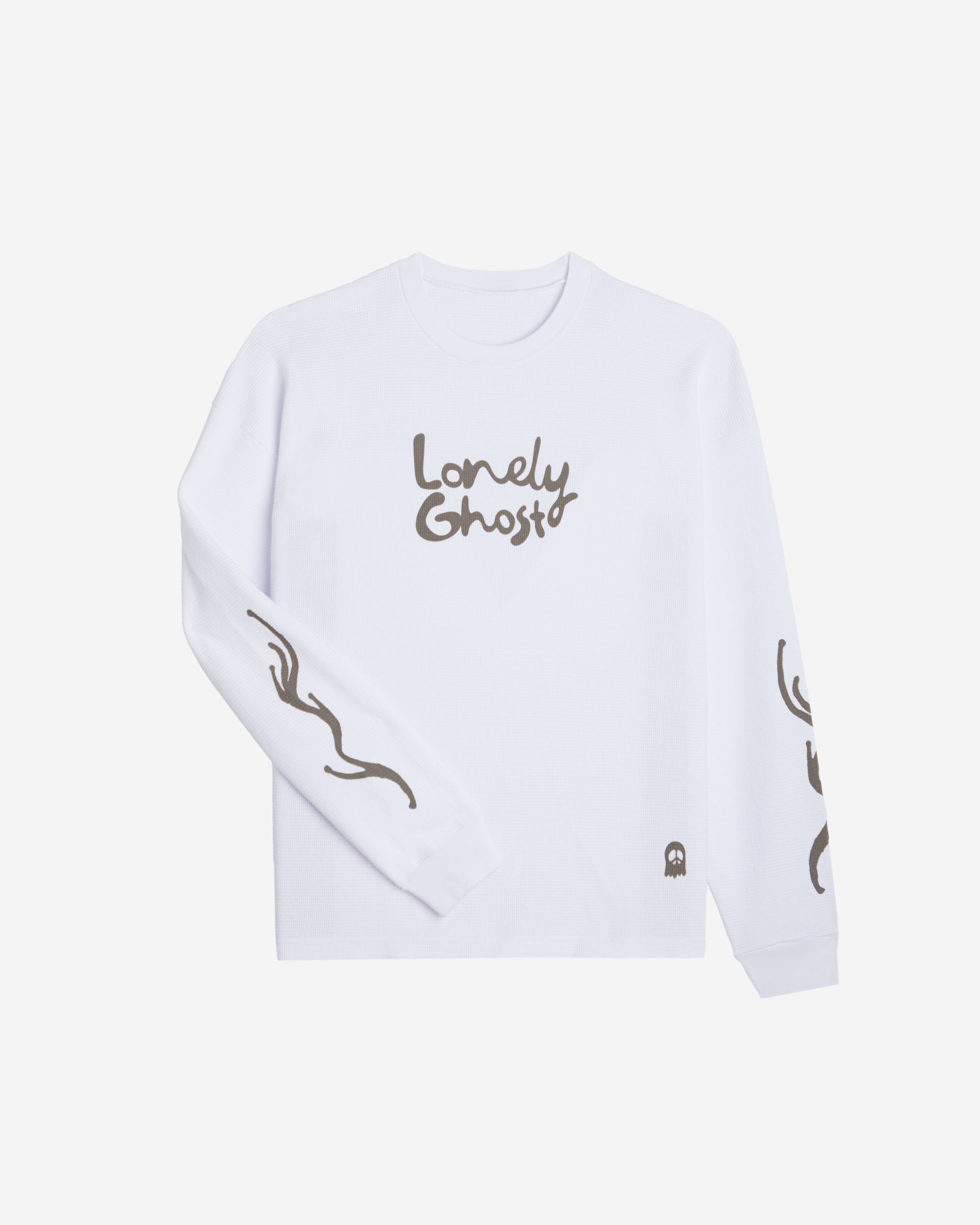 Peace Ghost Thermal Longsleeve sold by Lonely Ghost product image thumbnail 3