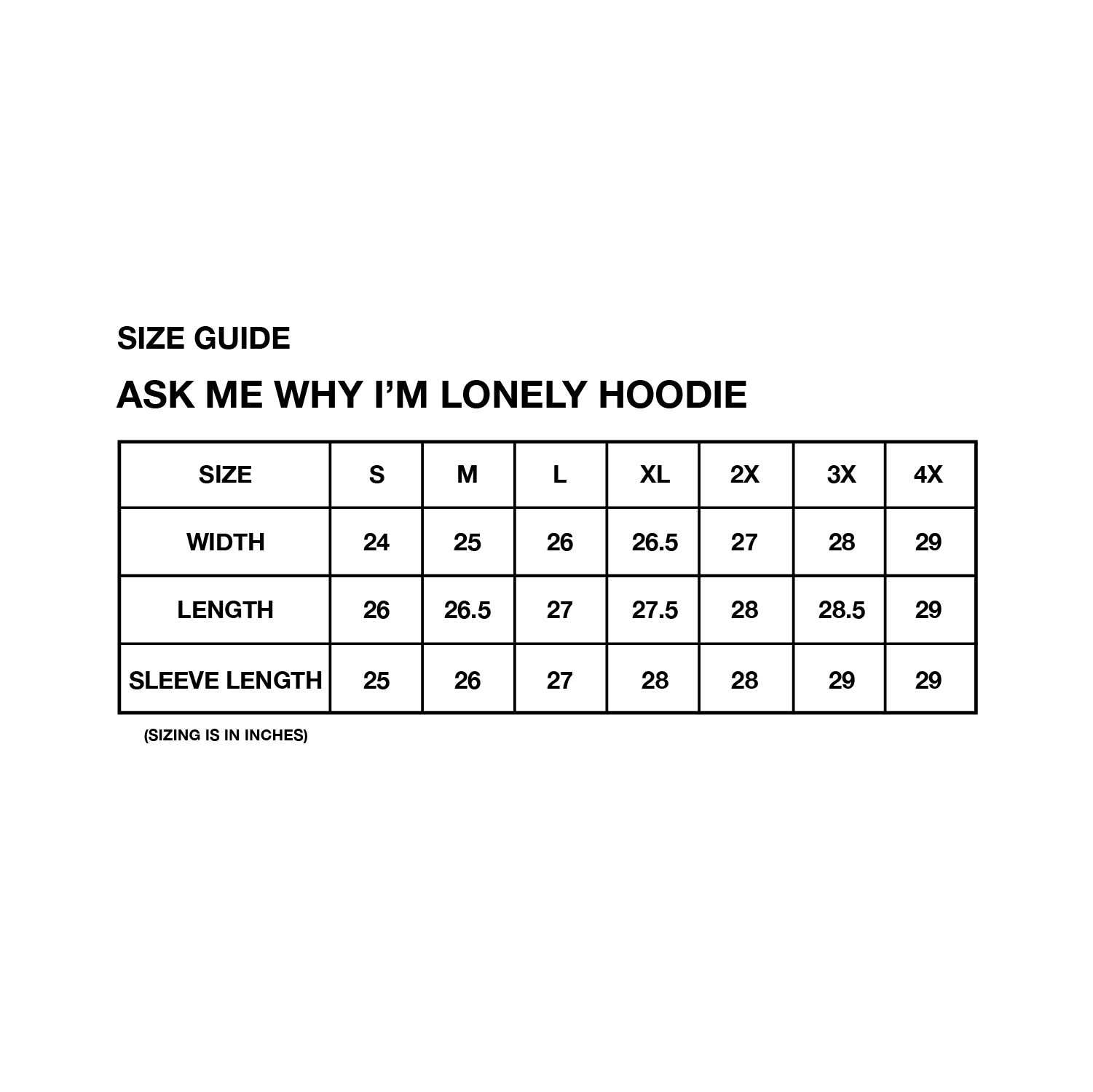 Ask Me Why I'm Lonely Heavyweight Hoodie sold by Lonely Ghost product image thumbnail 3