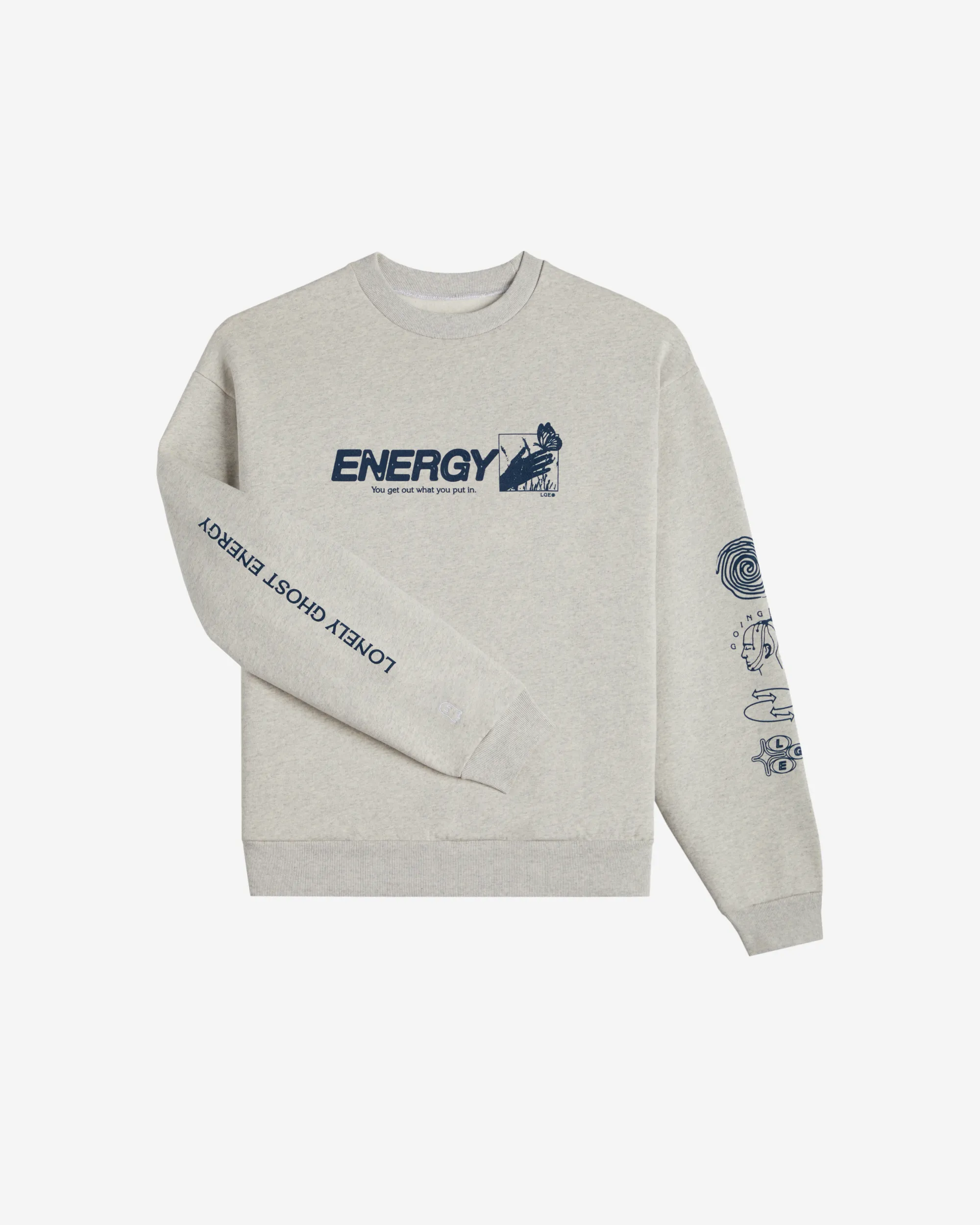 Energy Heavyweight Crewneck Sweater sold by Lonely Ghost product image thumbnail 3