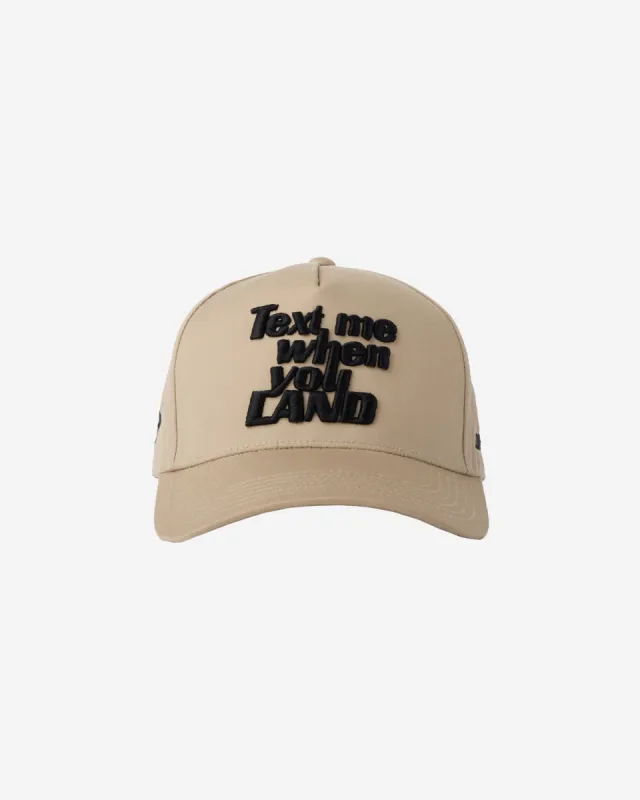 LG x BÉIS Text Me When You Land Hat made by Lonely Ghost