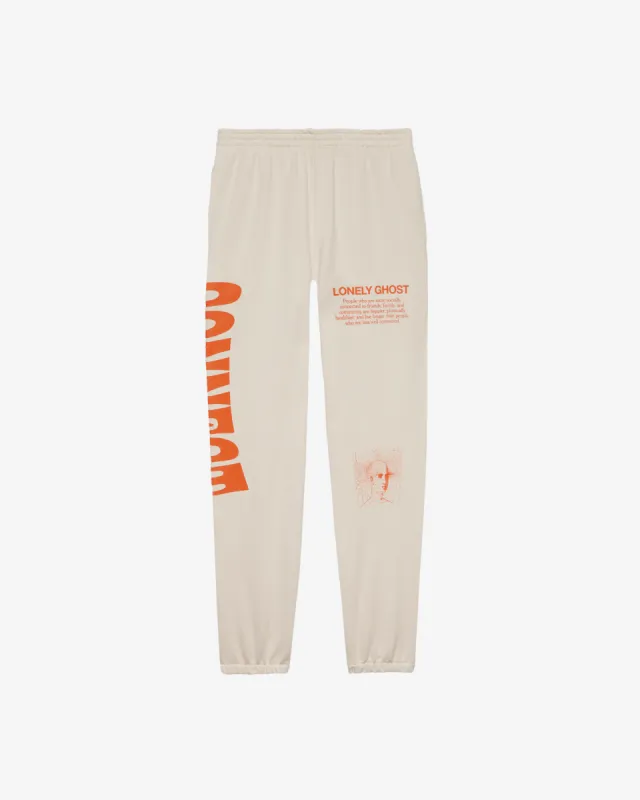 Connect Heavyweight Sweatpants - Bone sold by Lonely Ghost
