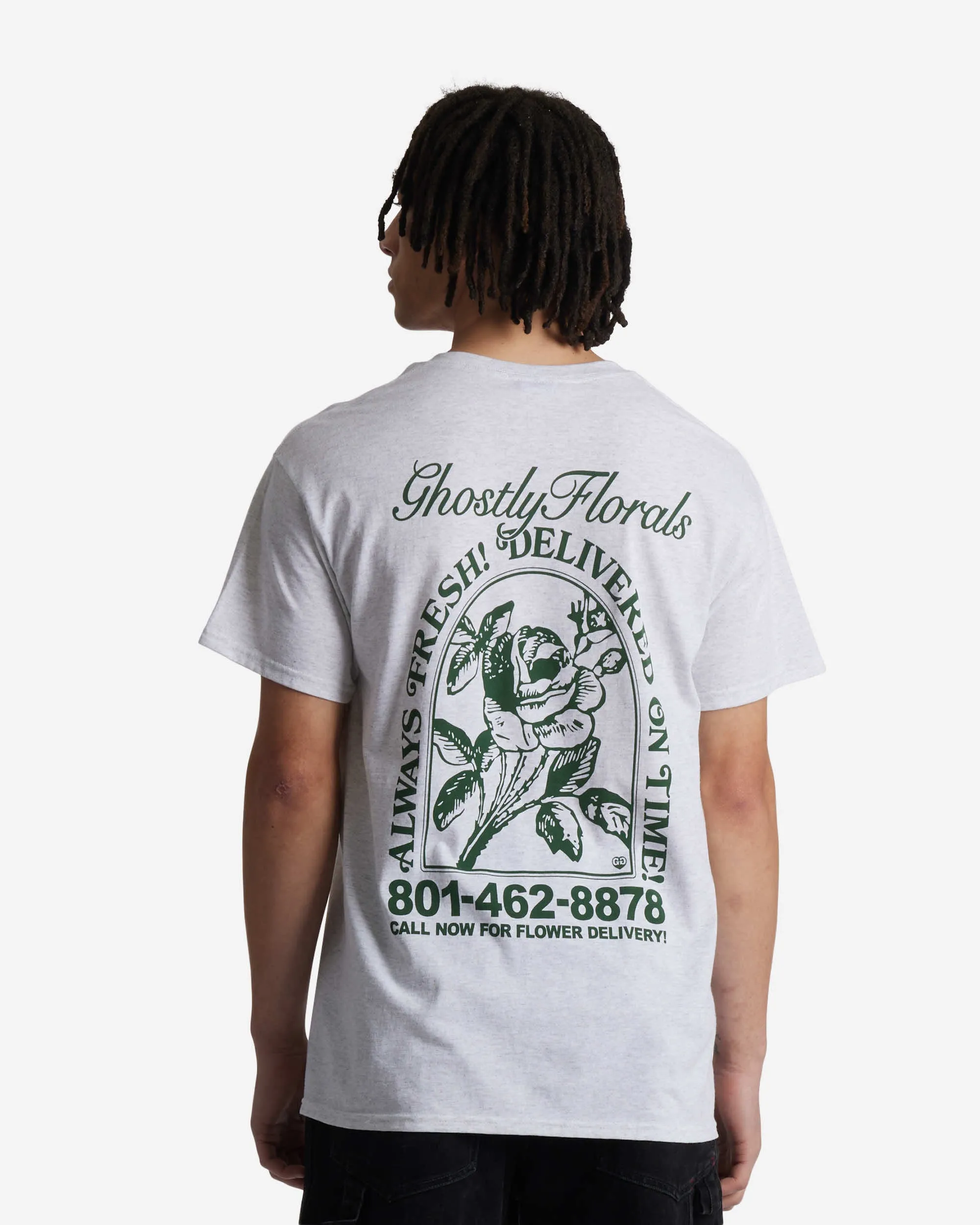 Ghostly Florals Tee sold by Lonely Ghost product image thumbnail 4