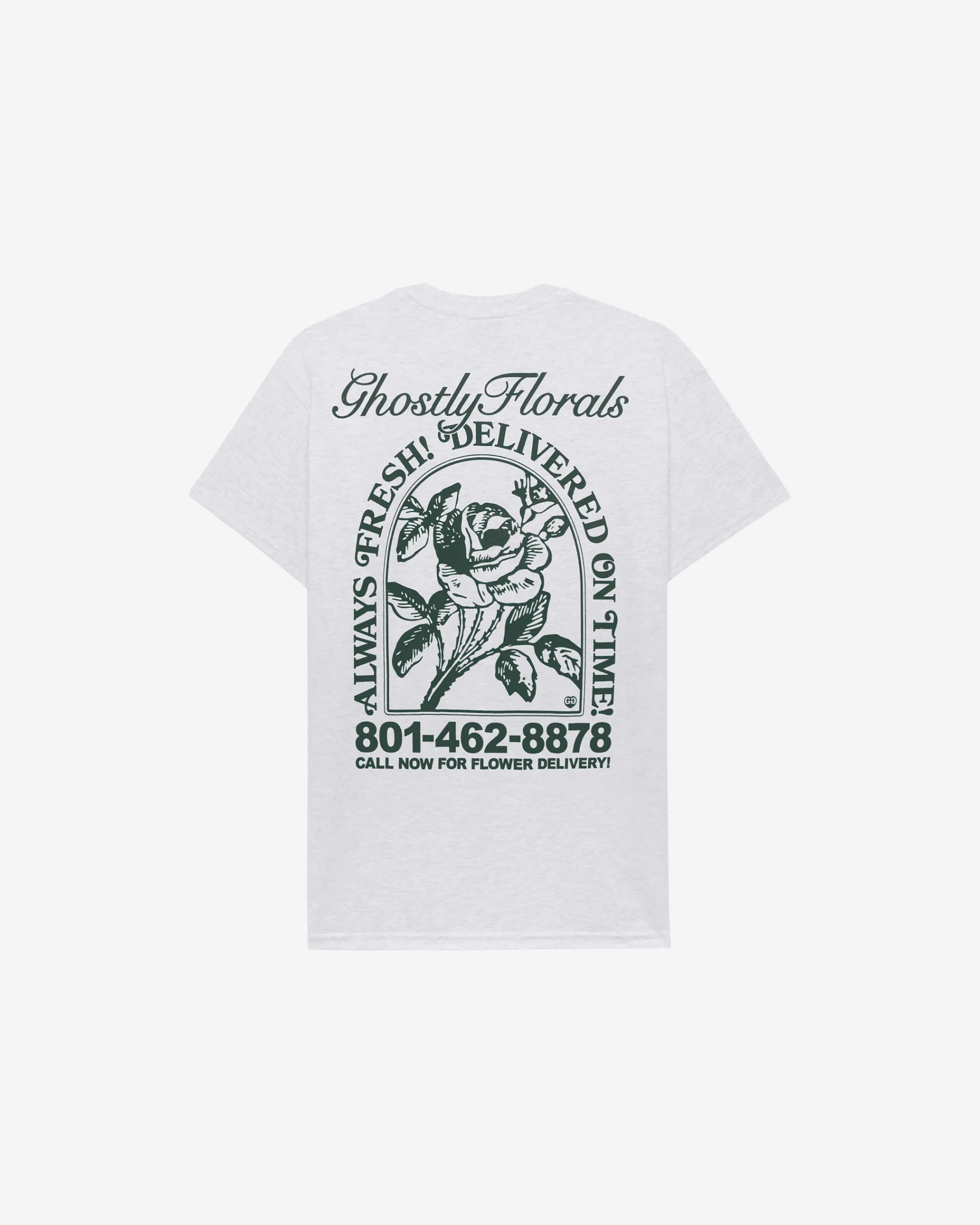 Ghostly Florals Tee sold by Lonely Ghost