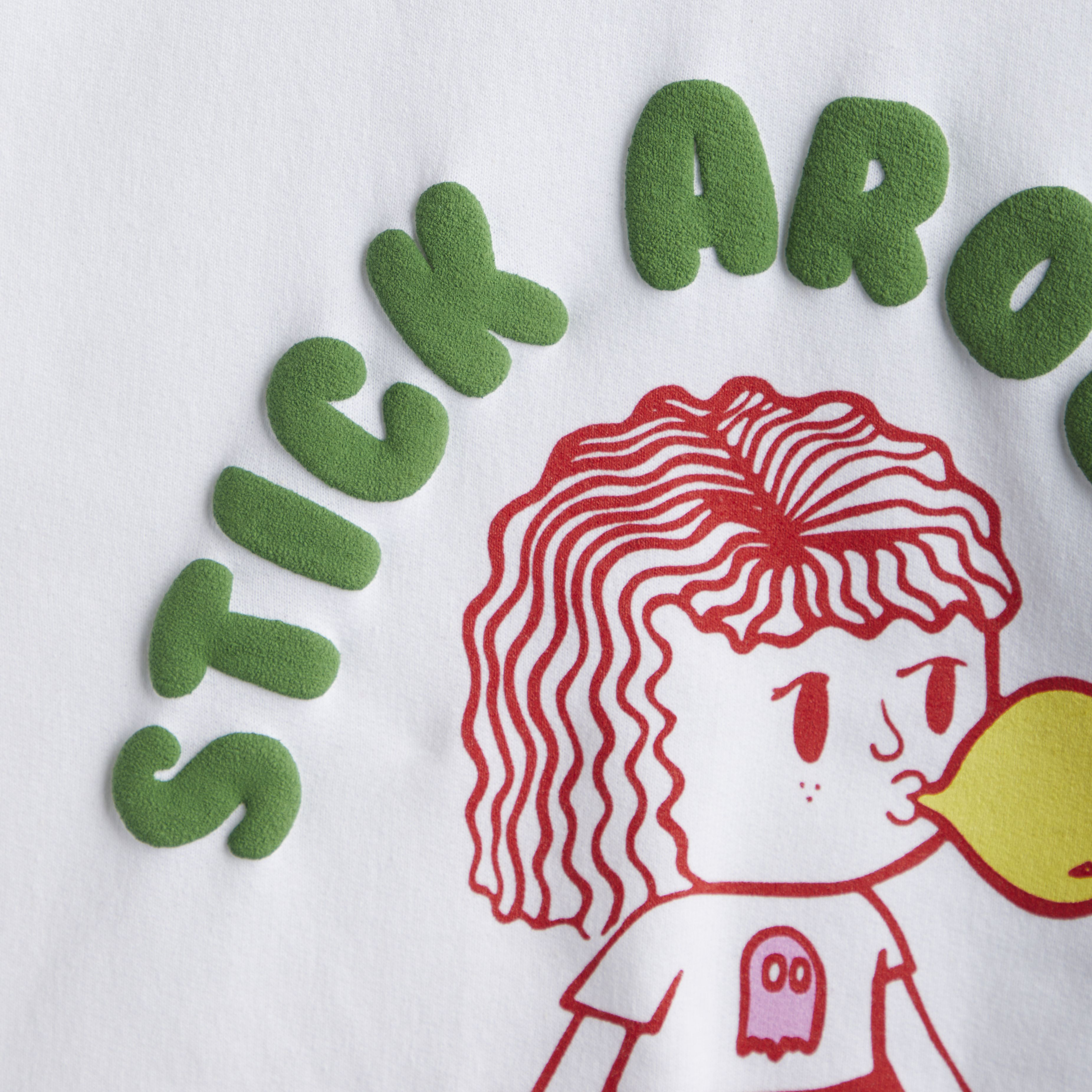 Stick Around Crewneck Sweater - White sold by Lonely Ghost product image thumbnail 2