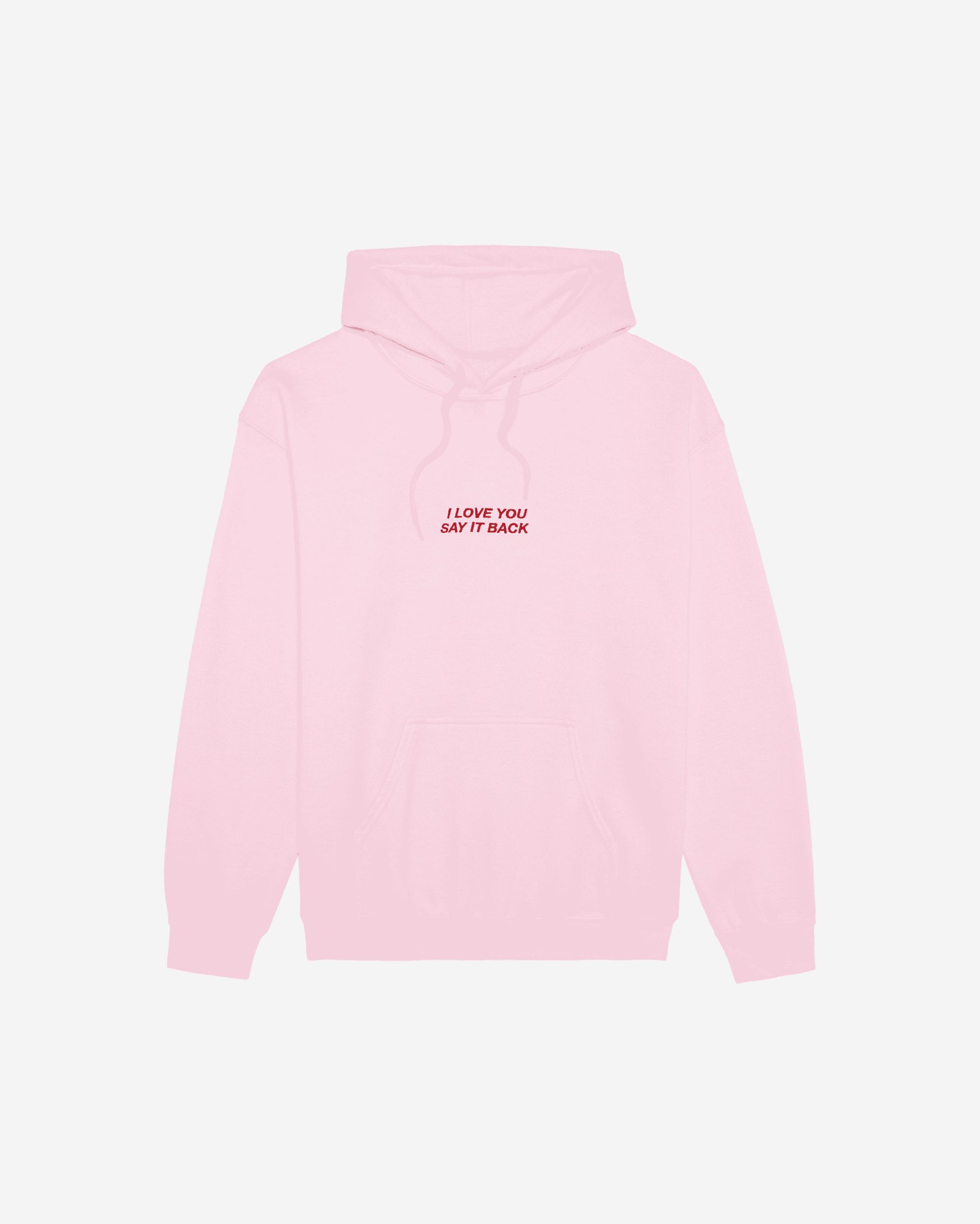 I Love You Say It Back™ Embroidered Hoodie sold by Lonely Ghost