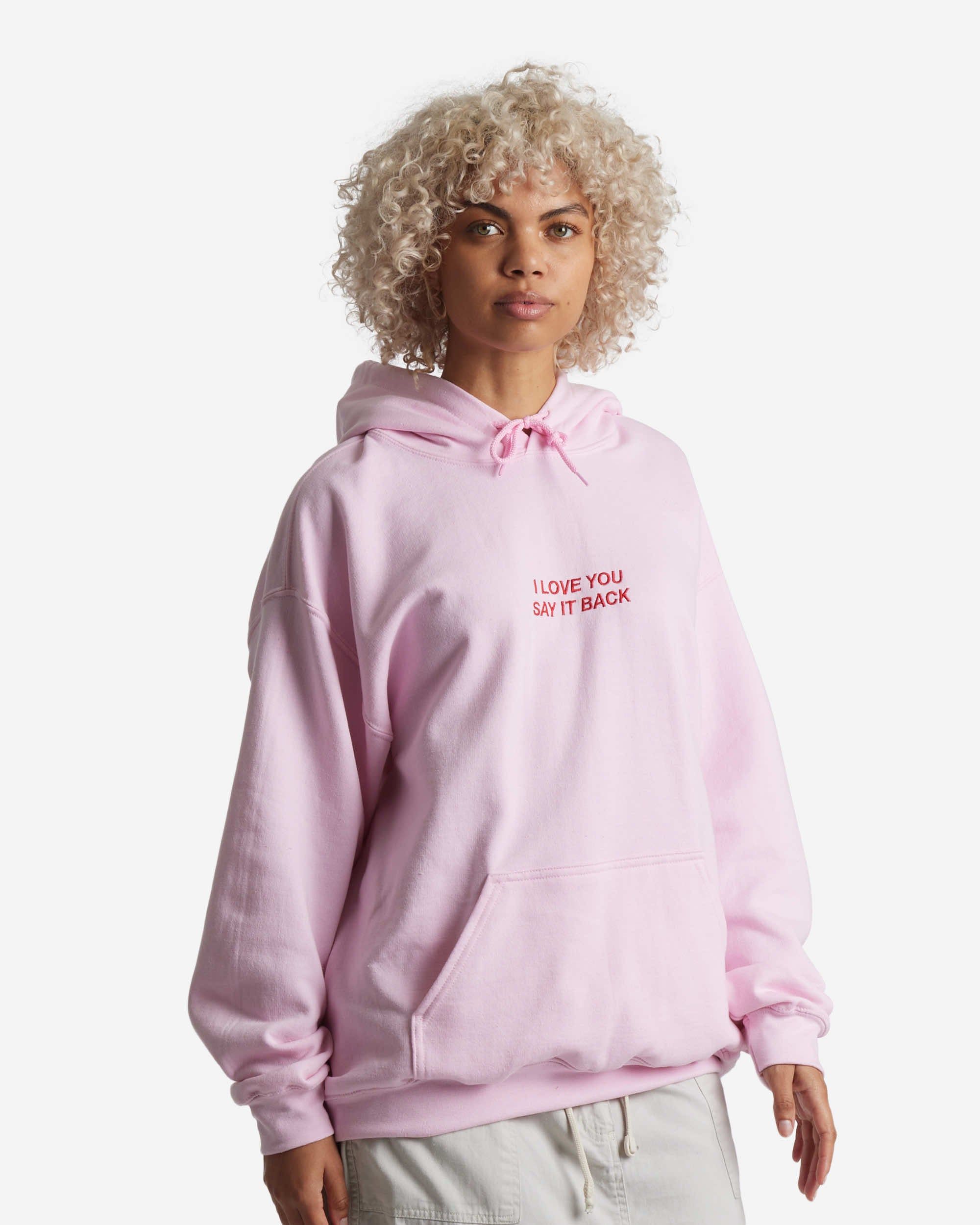 I Love You Say It Back™ Embroidered Hoodie sold by Lonely Ghost product image thumbnail 4